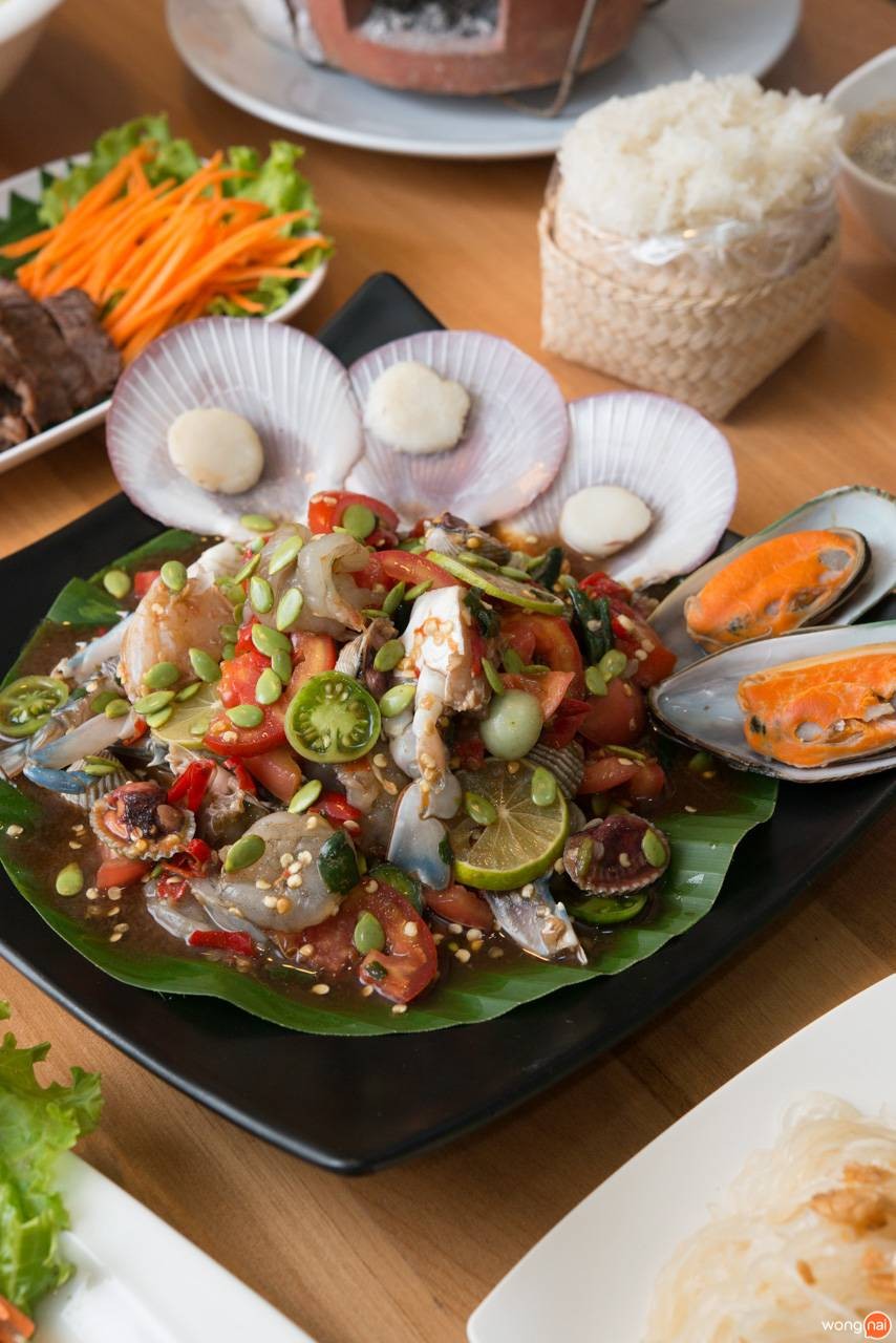 เมนู เกาเหลาซีฟู้ดเกยหาด ร้าน นัวเว่อร์ ขอนแก่น