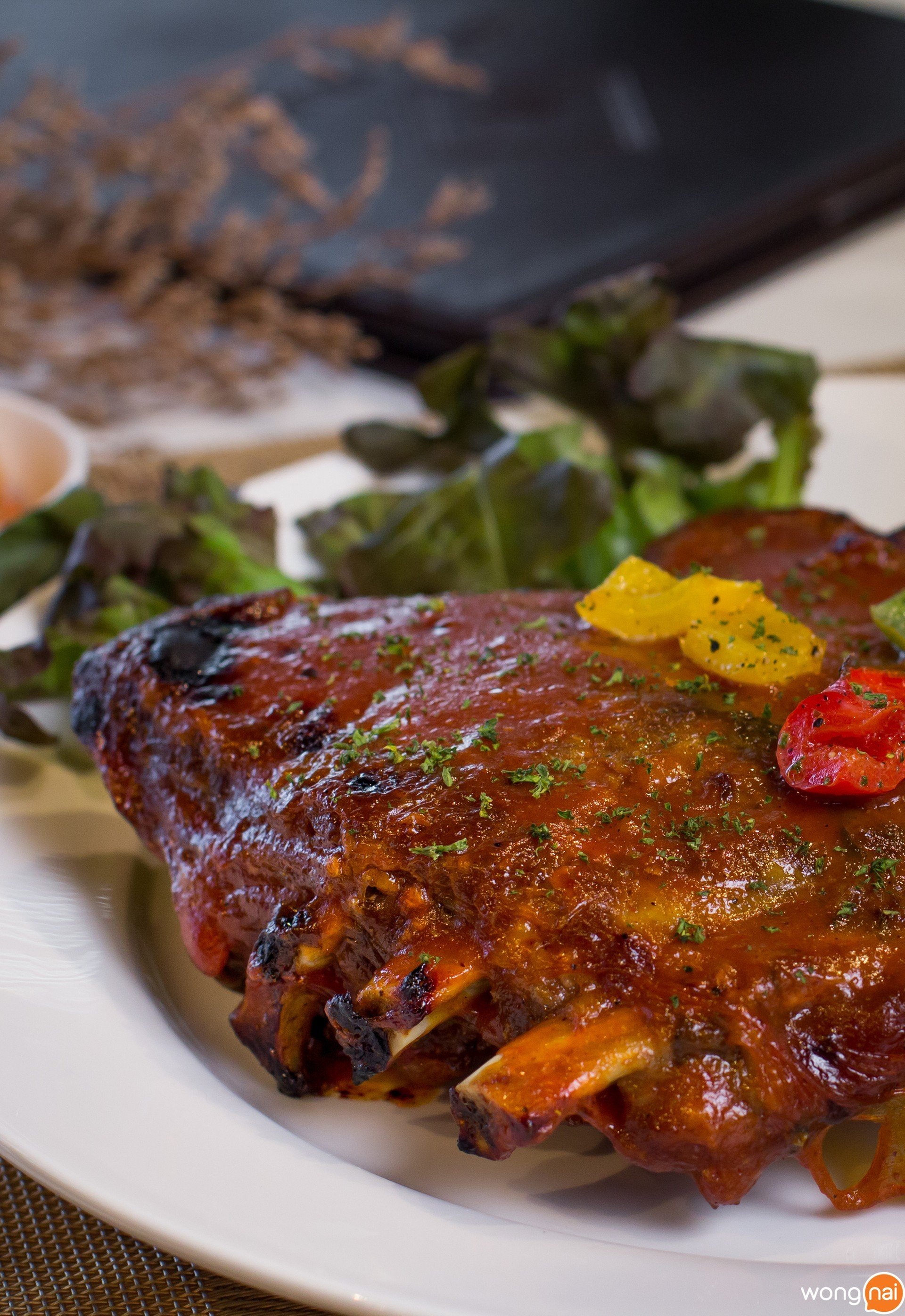 ซี่โครงซอส BBQ สวนอาหาร Wine Village หาดใหญ่