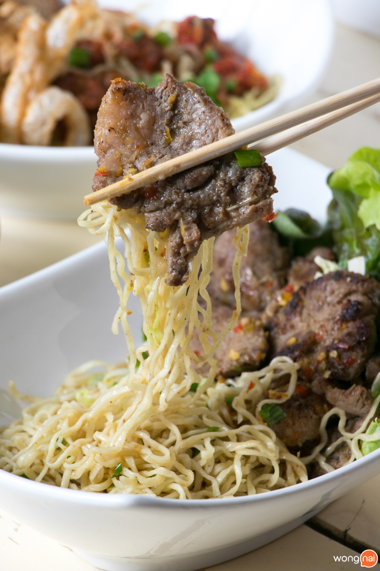 เมนู บะหมี่หมูย่าง ร้าน Zood zood นิมมาน เชียงใหม่