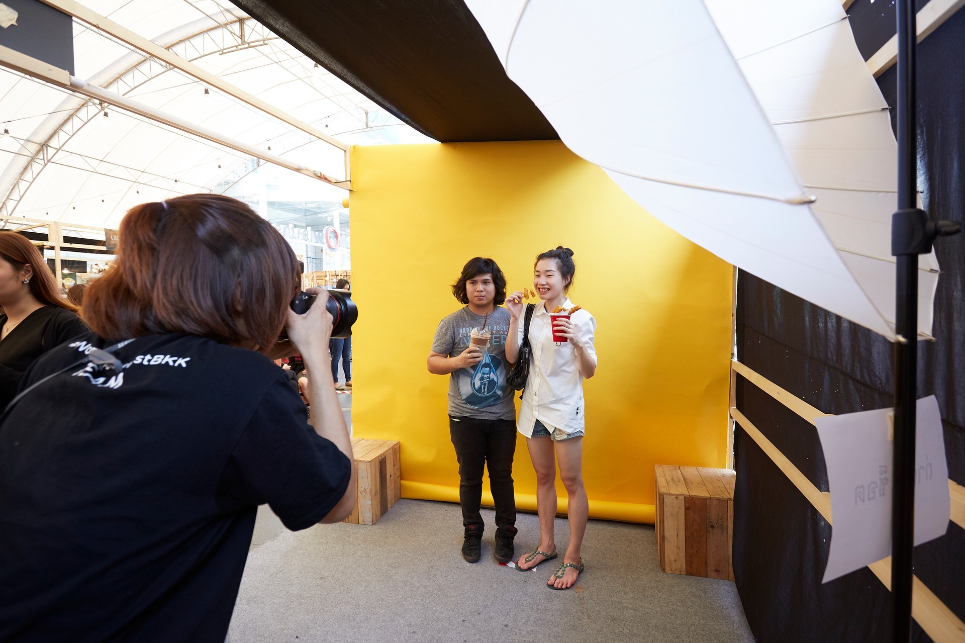 Photo Wongnai Chatbot Photobooth ในงาน Wongnai Users' Choice Food Festival 2018