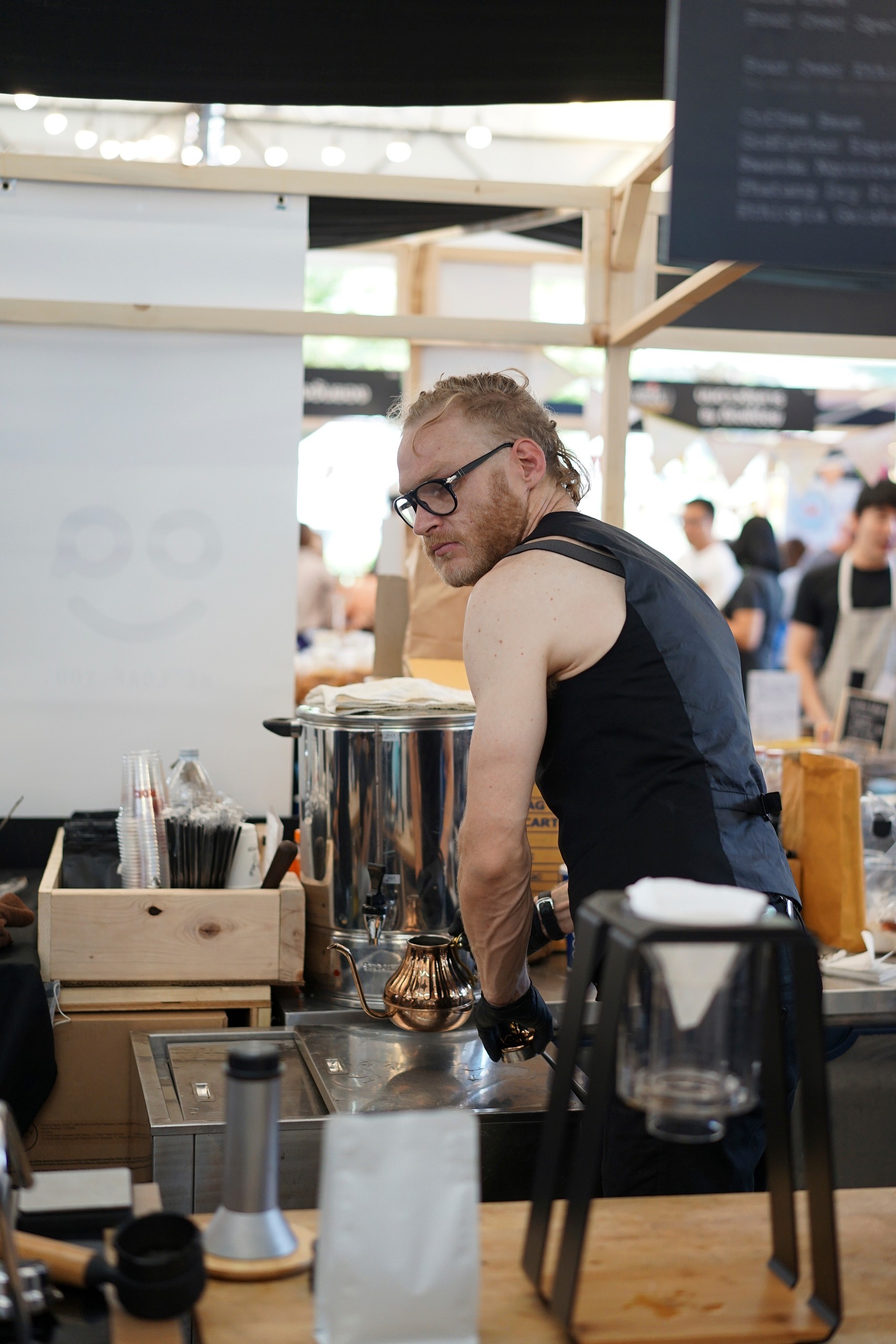 พ่อค้าแซ่บ ร้าน Red Diamond Cafe ในงาน Wongnai Users' Choice Food Festival 2018
