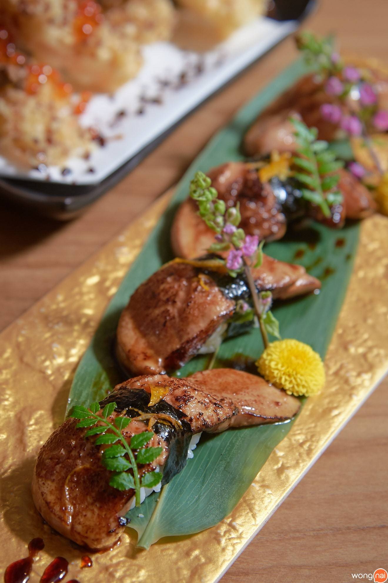 “Foie Gras Sushi” ของร้าน Sushi Seki