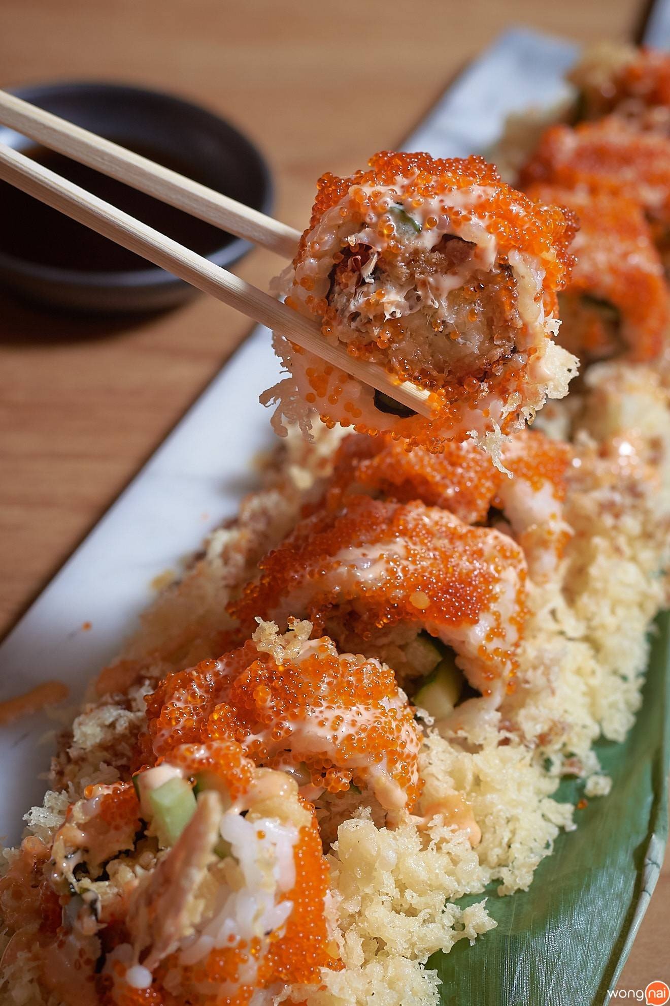 “Seki Spider Roll” ของร้าน Sushi Seki