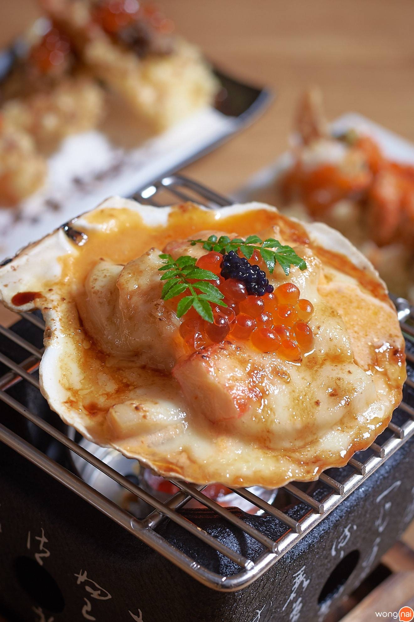 “Hotate Cheesy Lava Truffle” ของร้าน Sushi Seki