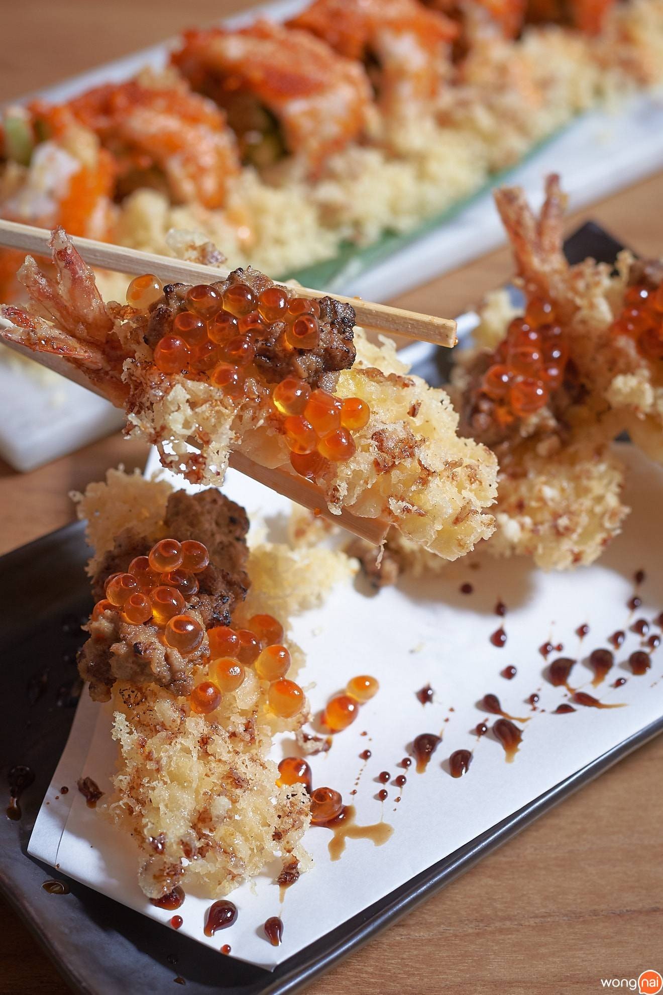“Ebi Maguma Tempura” ของร้าน Sushi Seki