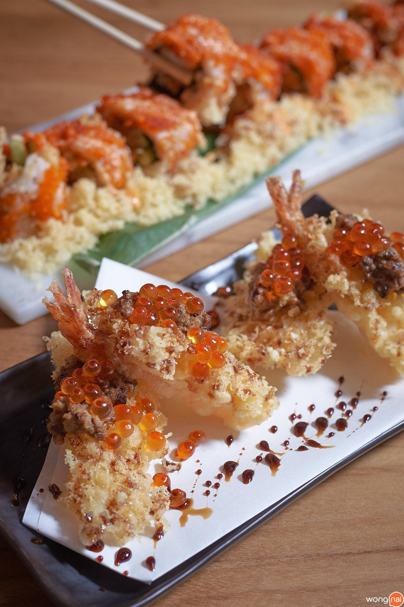 “Ebi Maguma Tempura” ของร้าน Sushi Seki