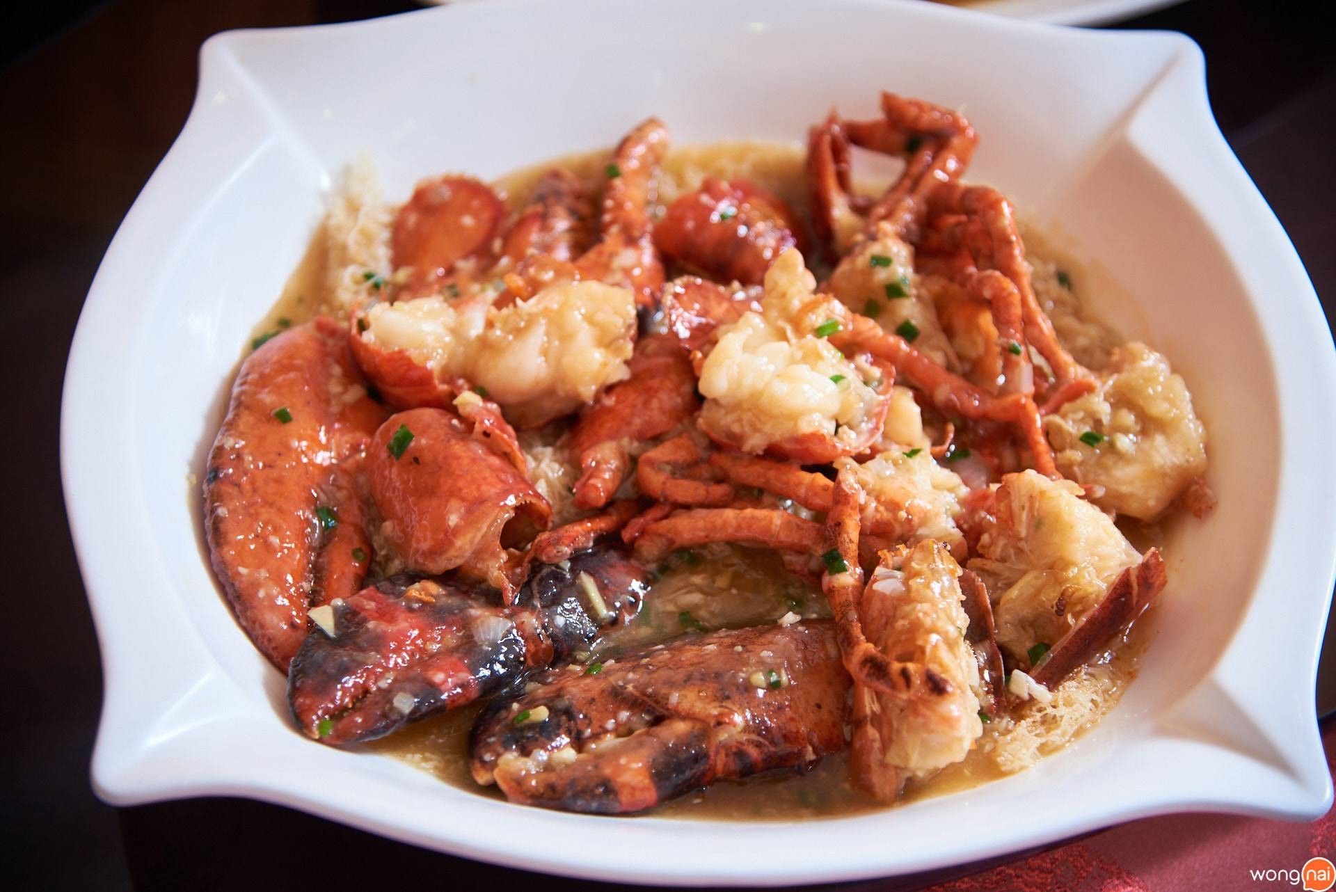 “กุ้งมังกรบอสตันอบยอดซุป” ของร้าน Ho Kitchen Seafood