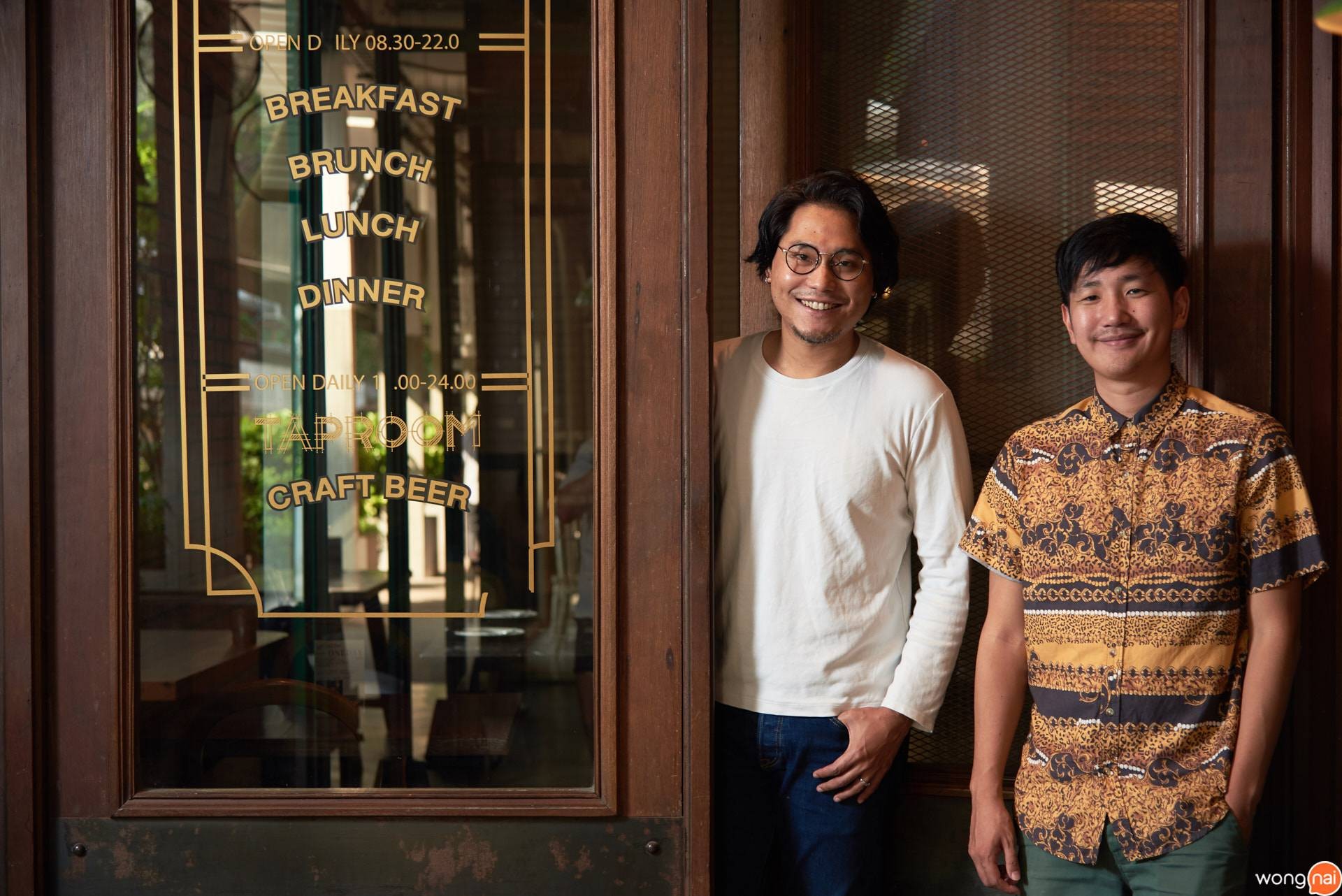 บทสัมภาษณ์ คุณแบงค์-รัชต์พล อึ้งสกุล และคุณคิว-ณัทธร วงศ์ภูมิ เจ้าของร้าน Taproom
