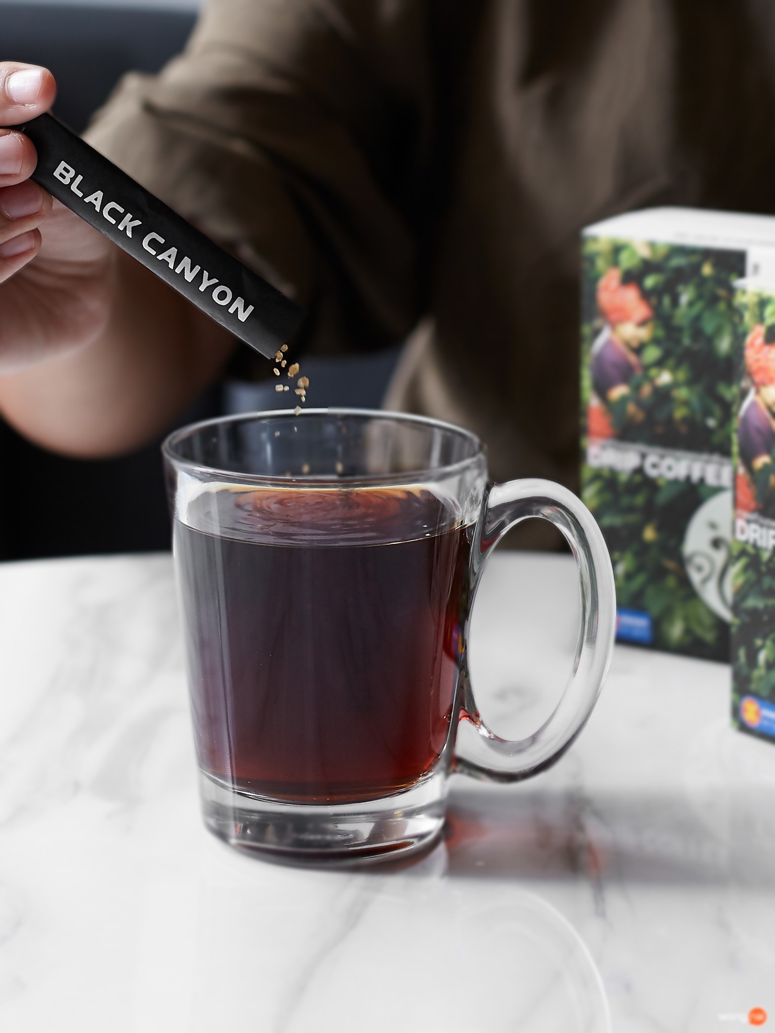 Drip Coffee กาแฟคั่วบดพร้อมกระดาษกรองสำเร็จรูป จาก Black Canyon