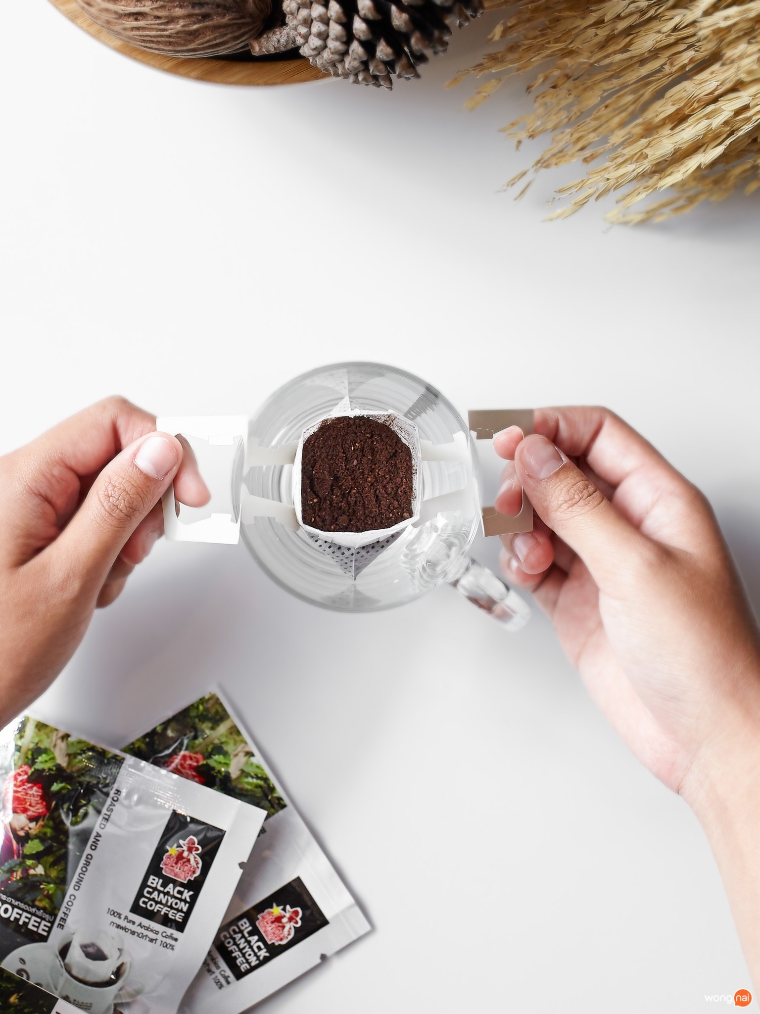 Drip Coffee กาแฟคั่วบดพร้อมกระดาษกรองสำเร็จรูป จาก Black Canyon