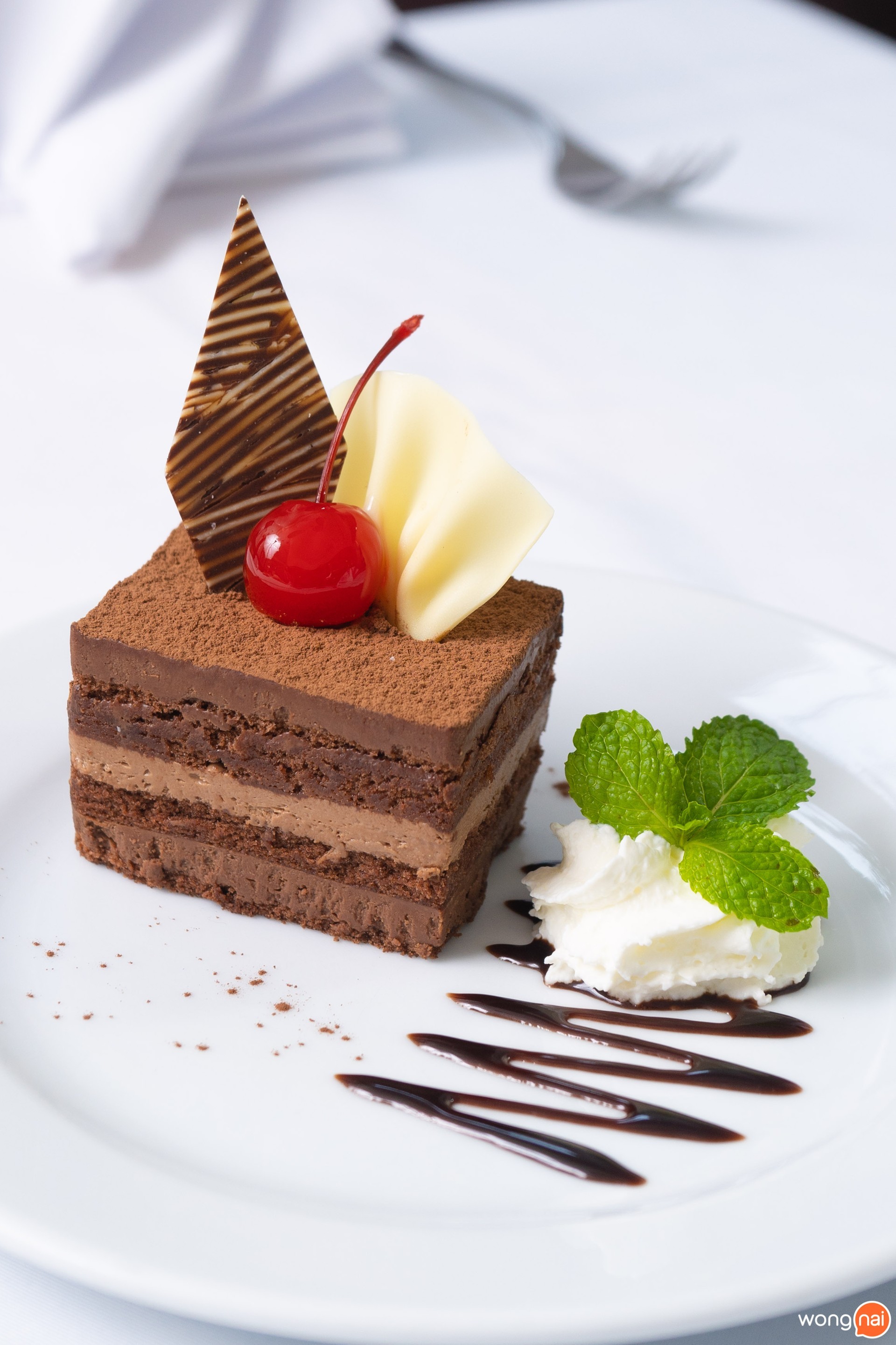 "ดับเบิลช็อกโกแลต" ที่ "The Ninth Cafe"