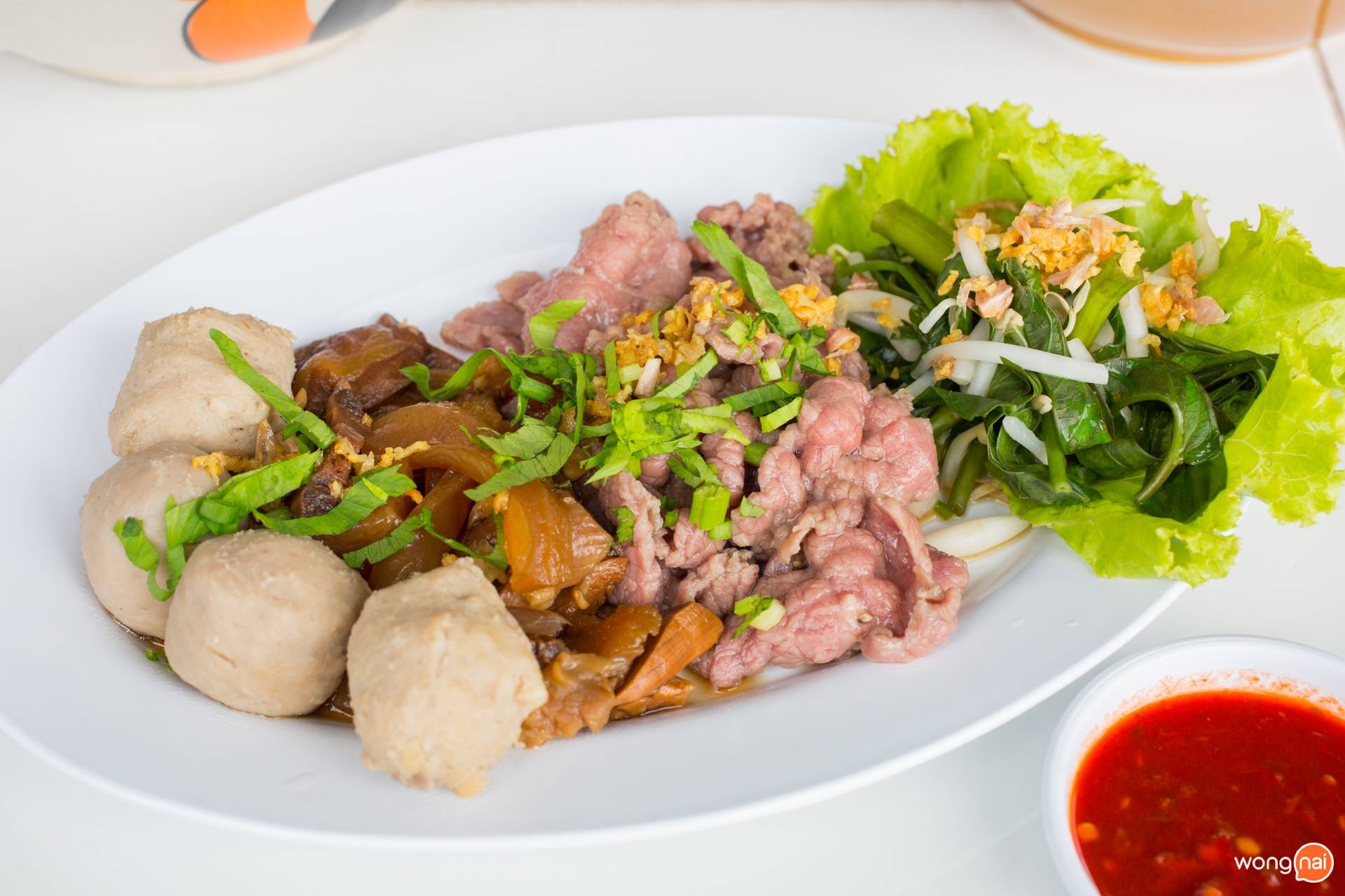 เมนู ลวกจิ้มเนื้อ ร้าน ทิพย์โอชา ก๋วยเตี๋ยวเนื้อ - หมู พิษณุโลก
