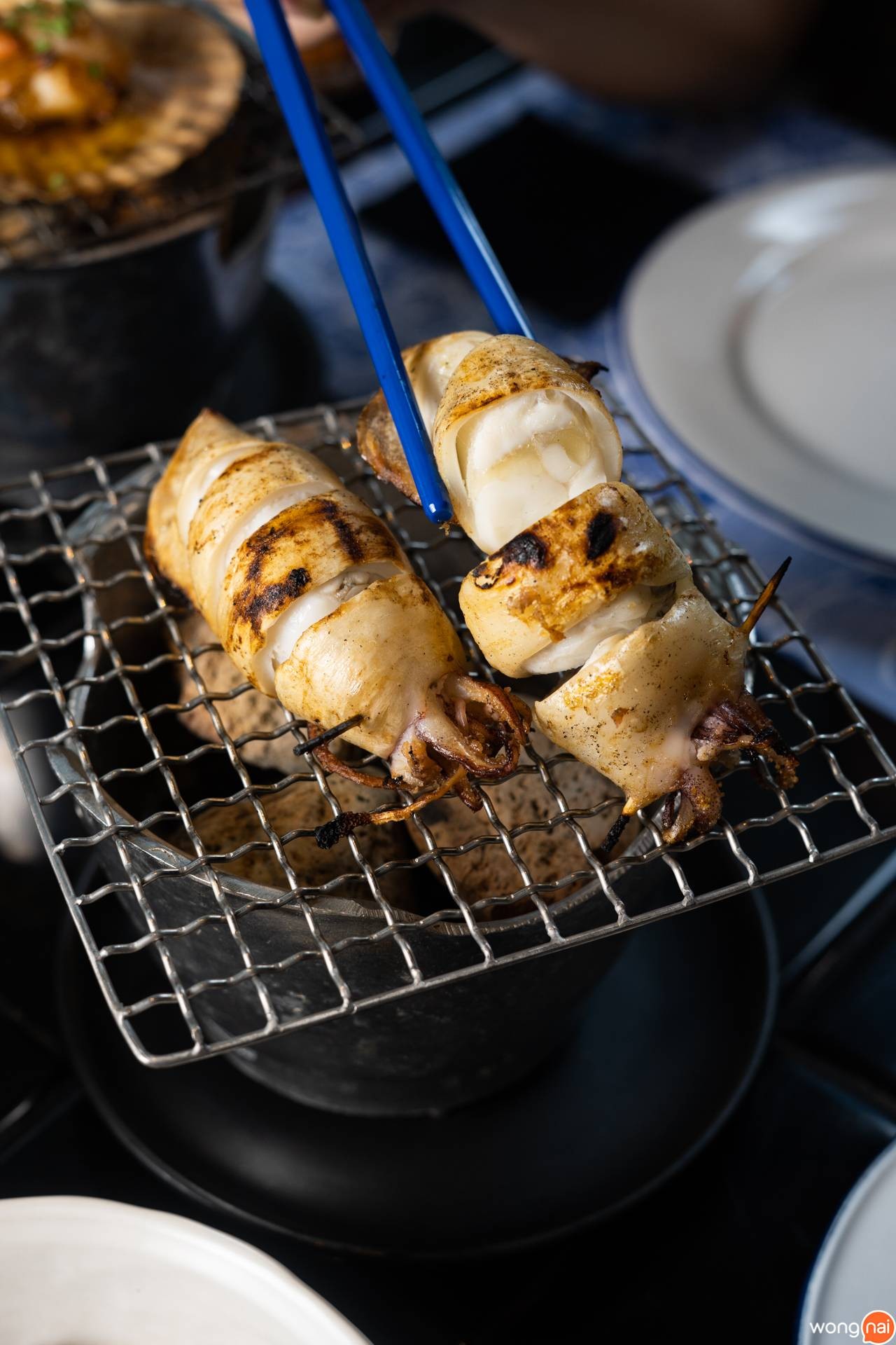 เมนูหมึกไข่ย่าง ของร้าน KINHEY by Greyhound Café