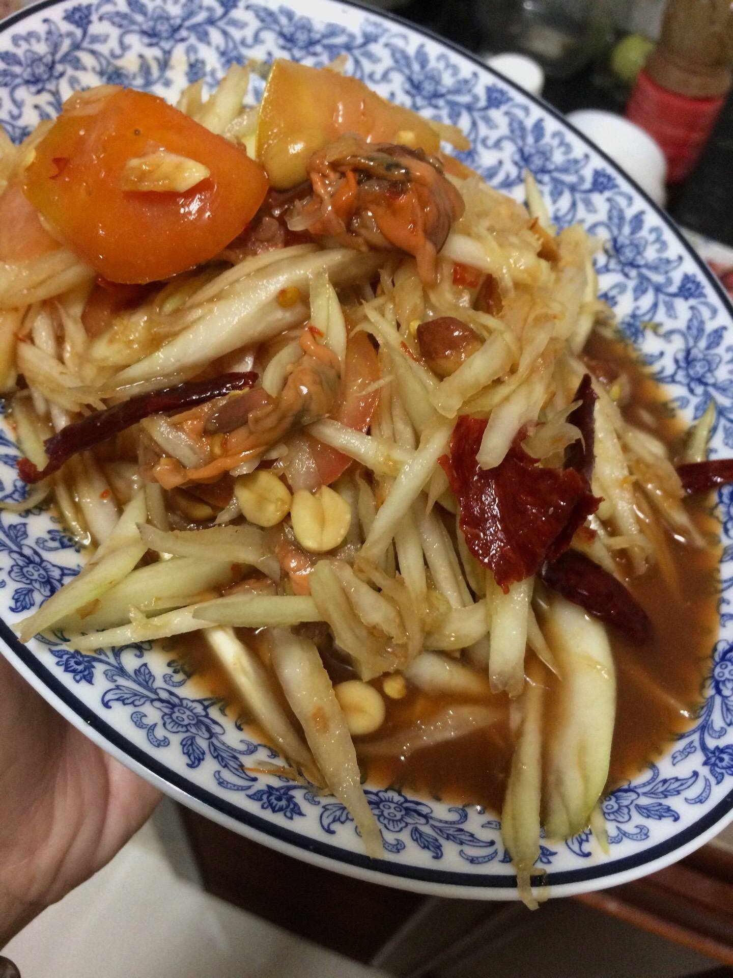 ส้มตำปลาร้าหอยดอง