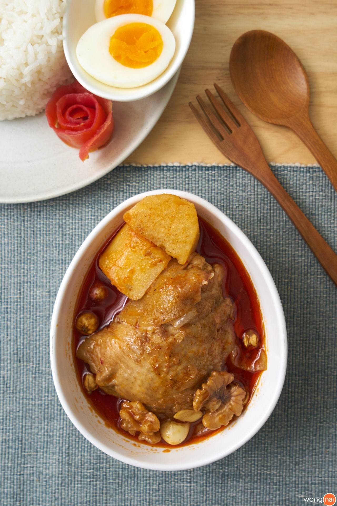เมนู "มัสมั่นไก่" ของร้าน "CIBO"