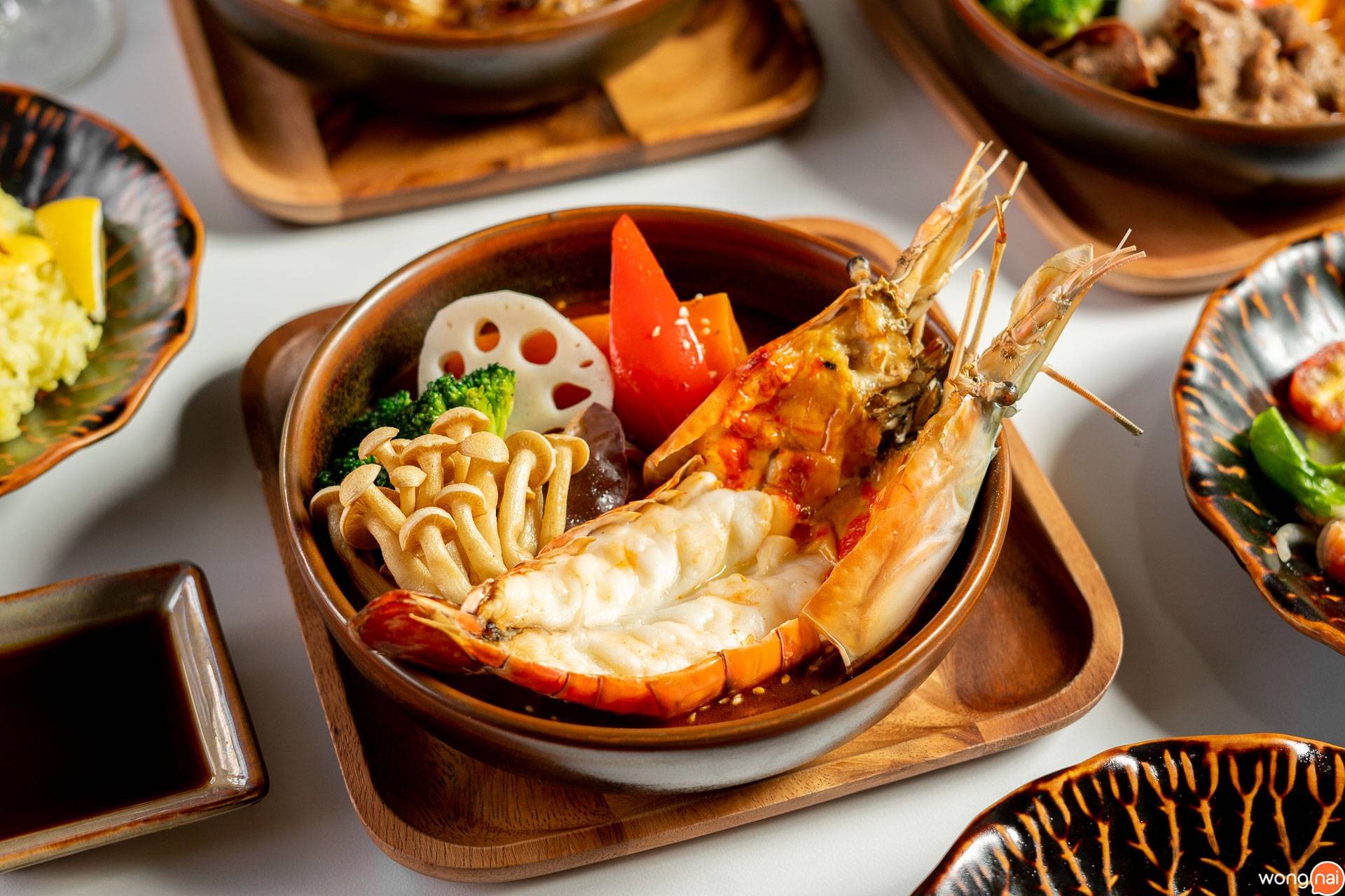 เมนู "ซุปแกงกะหรี่กุ้งแม่น้ำ" ของร้าน "Garaku"