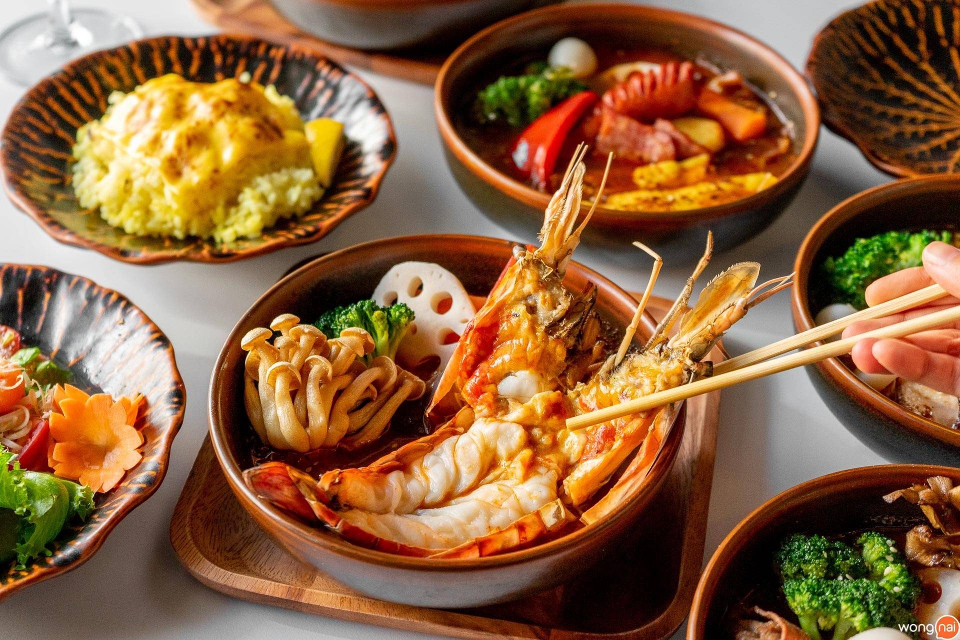เมนู "ซุปแกงกะหรี่กุ้งแม่น้ำ" ของร้าน "Garaku"