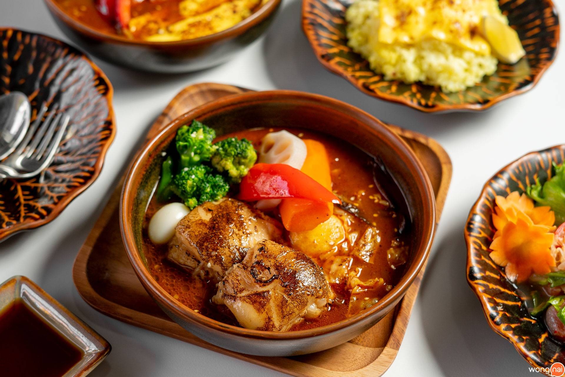 เมนู "ซุปแกงกะหรี่หมูตุ๋นคาคูนิ" ของร้าน "Garaku"