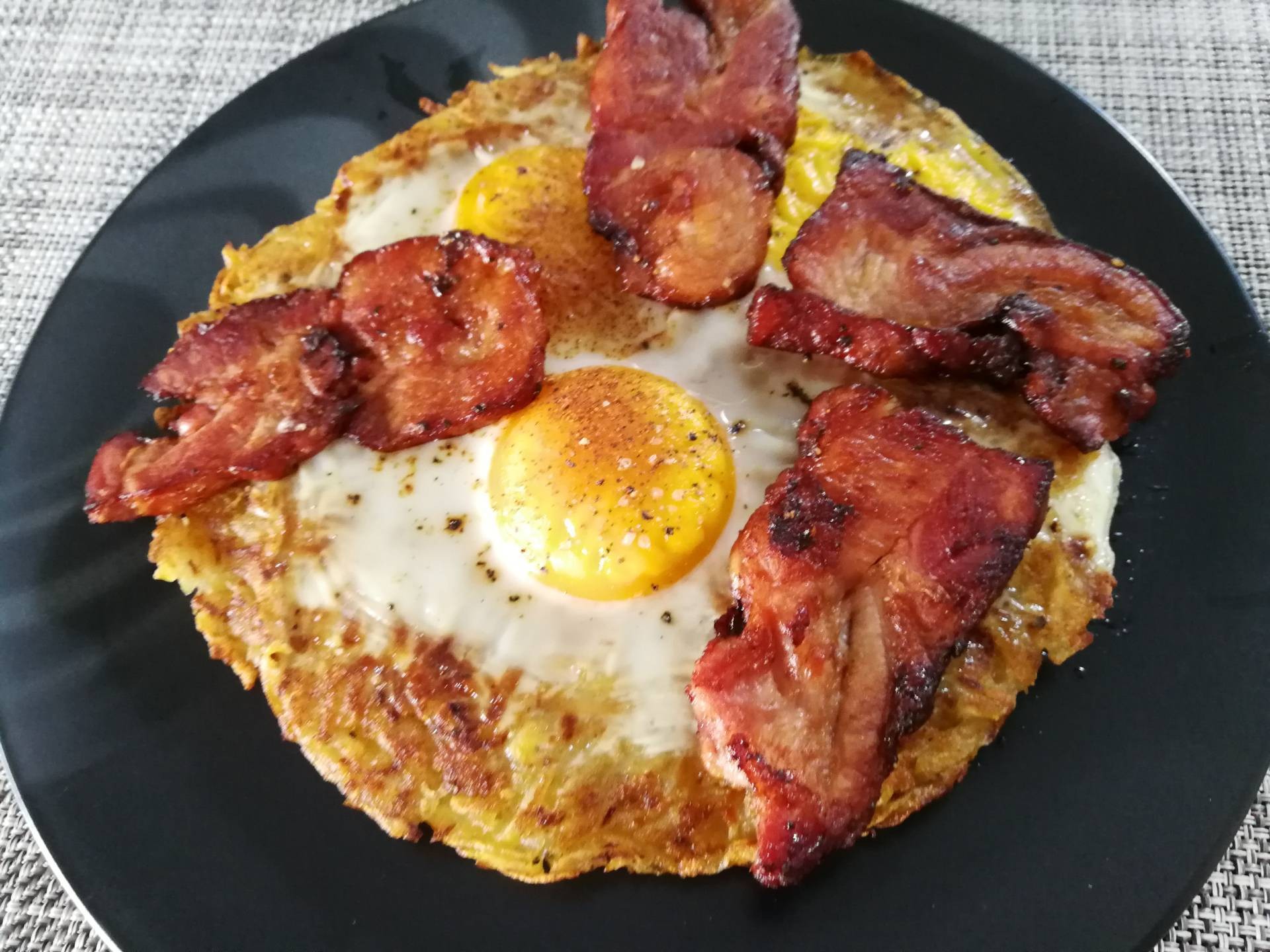 Eggs baked in Hash Browns