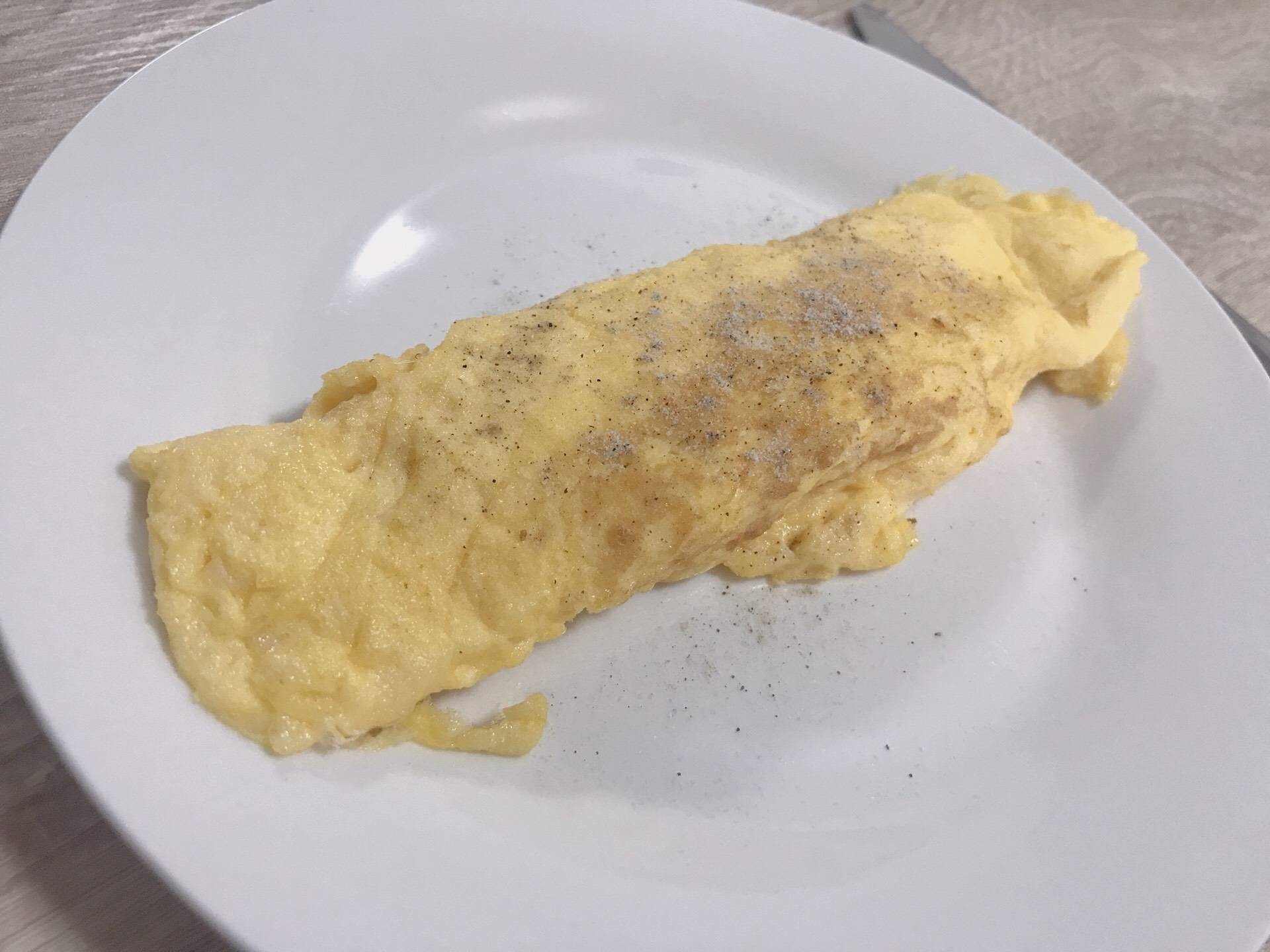 ออมเล็ตทรงกระบอก (omelette)