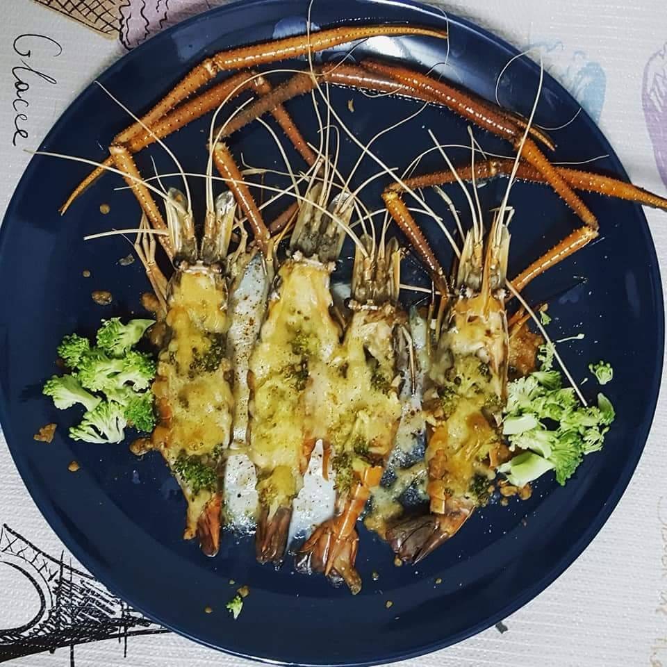 กุ้งอบชีส