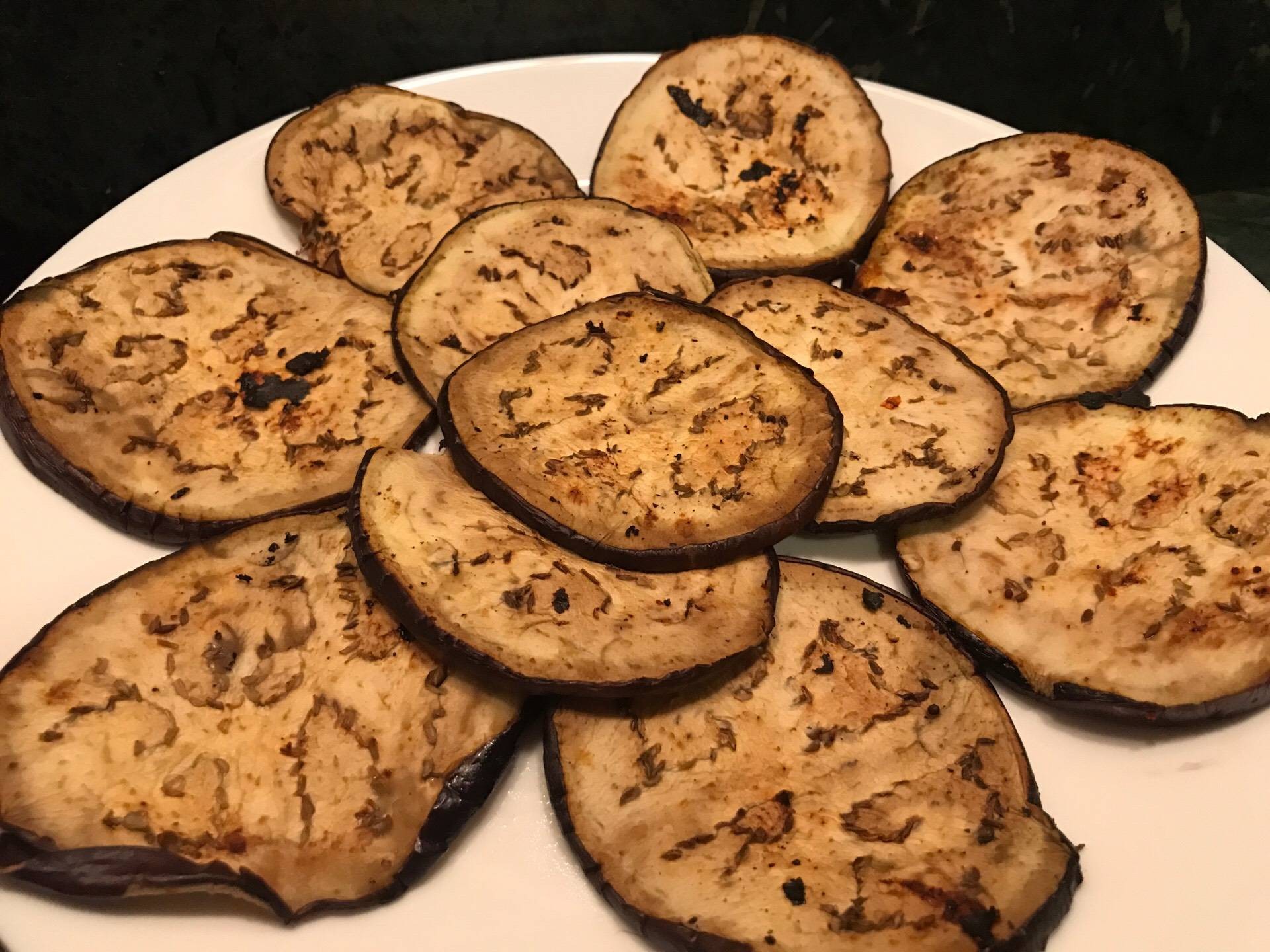 Eggplant Chapati, Pan Griled Eggplant โรตีสูตรคลีนทานกับอาหารอินเดีย