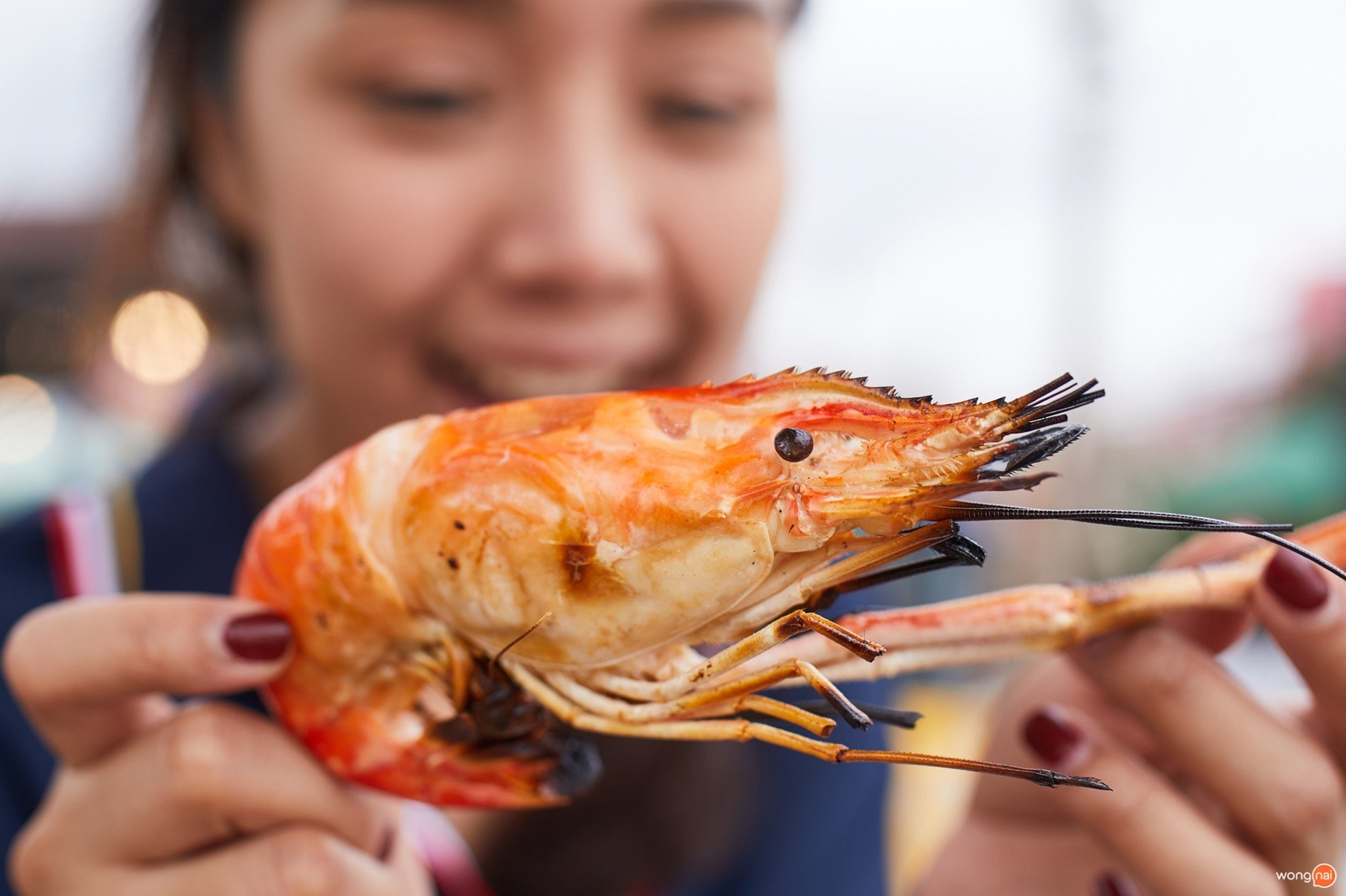 “กุ้งเผา” ร้าน “อร่อยจุงเบย”