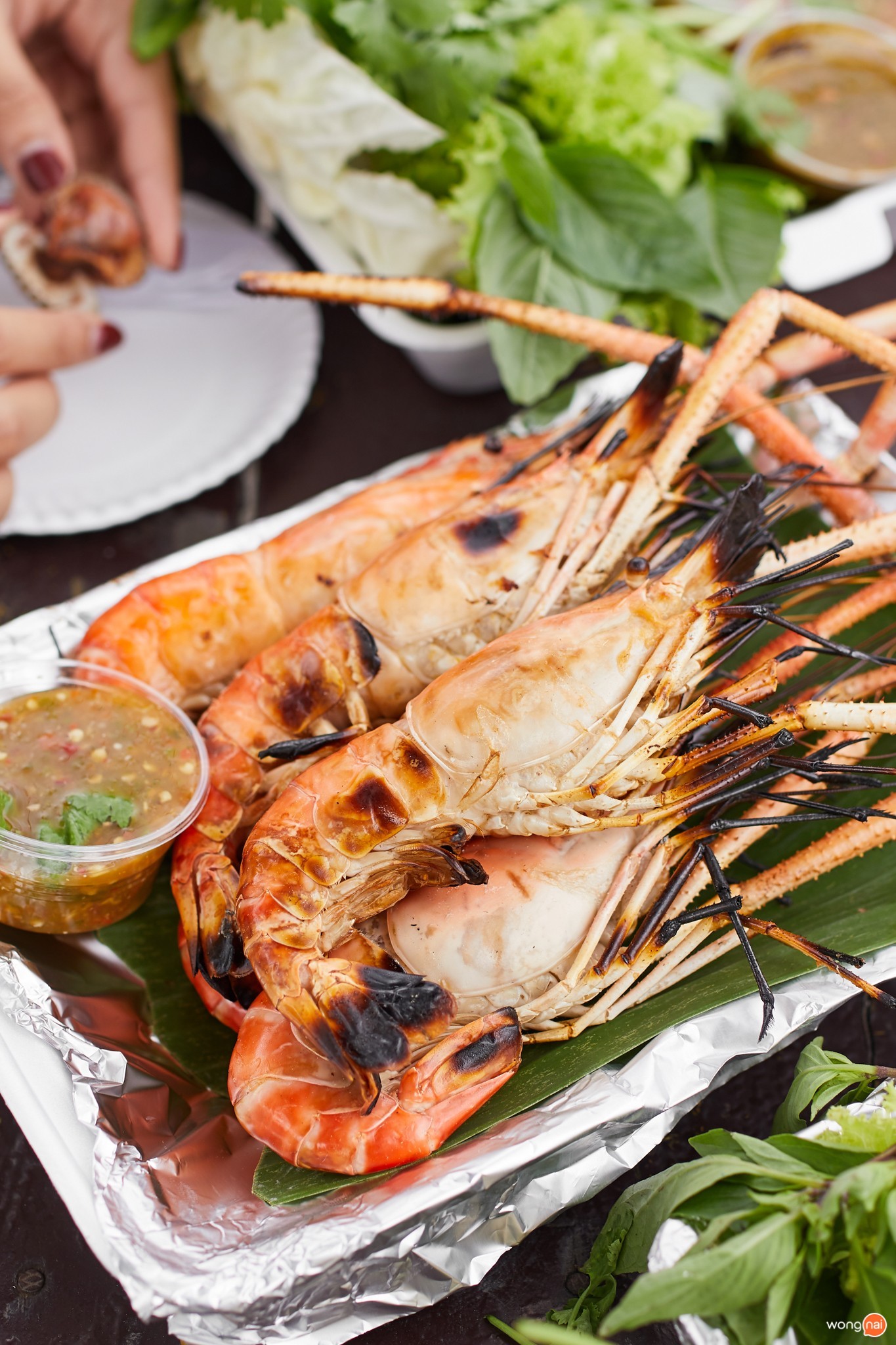 “กุ้งเผา” ร้าน “อร่อยจุงเบย”