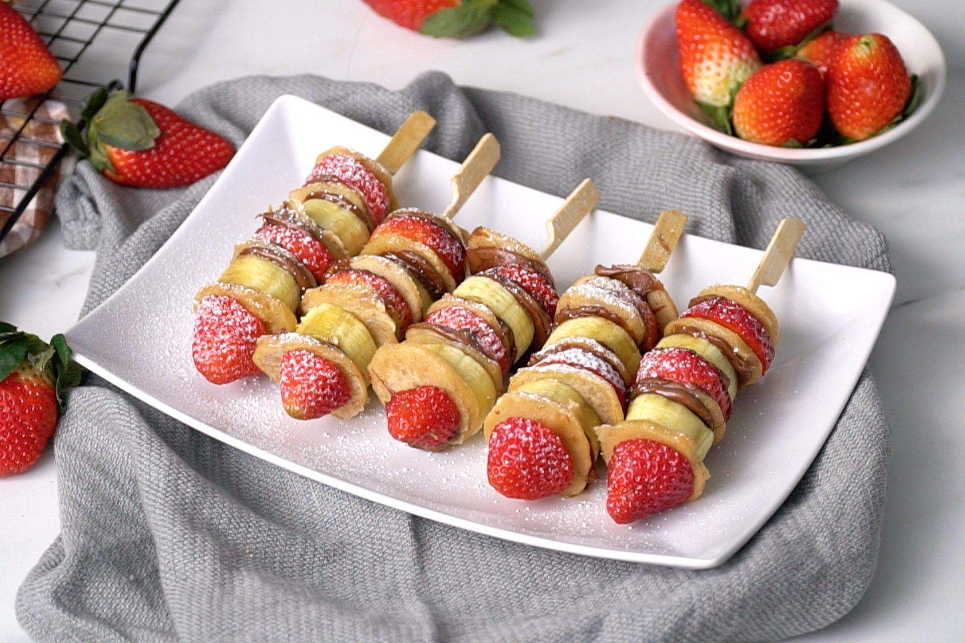 แพนเค้กเสียบไม้