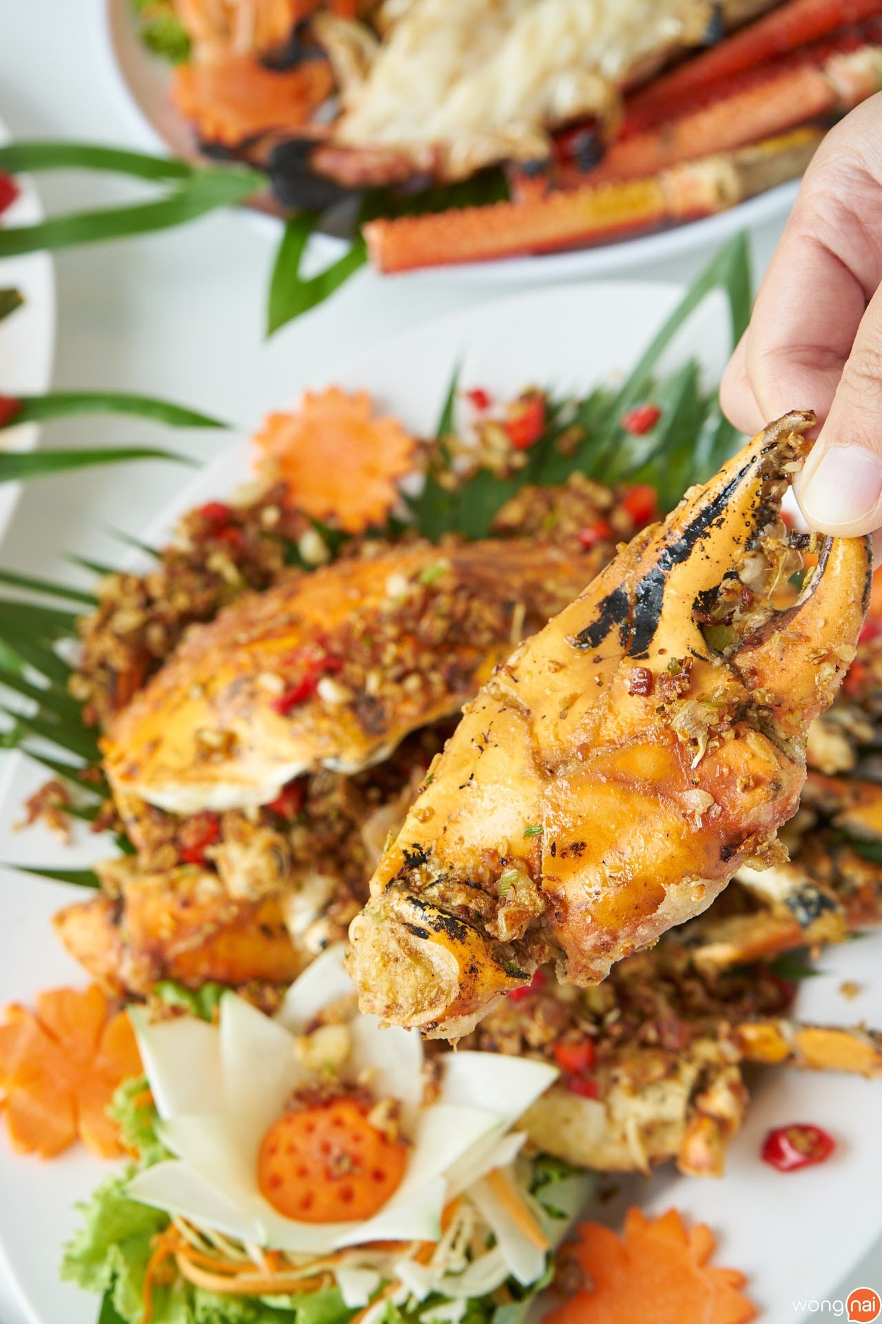 ปูเนื้อผัดพริกเกลือ ของร้าน อุดม ซีฟู้ด