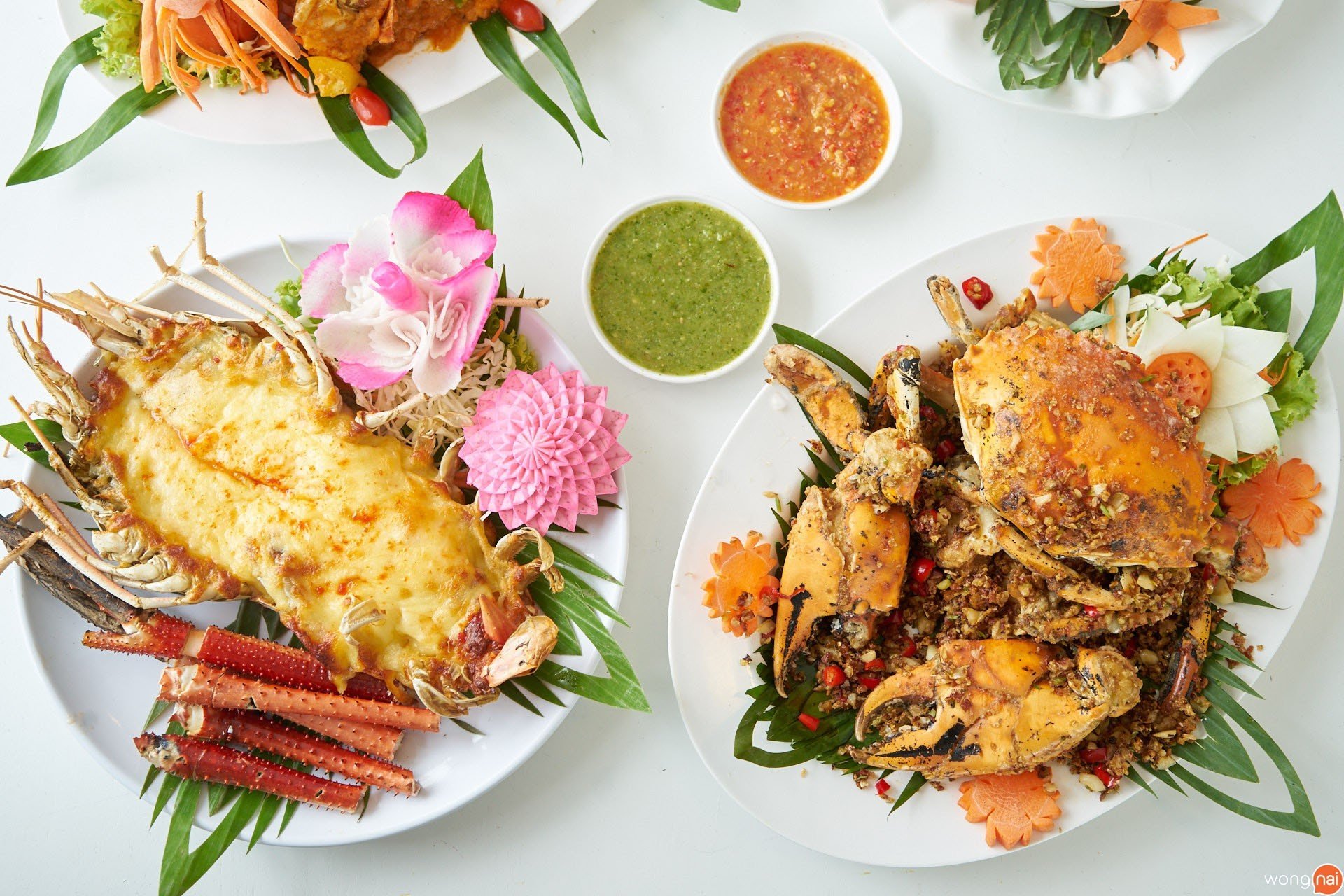 อาหารซีฟู้ด ของร้าน อุดม ซีฟู้ด