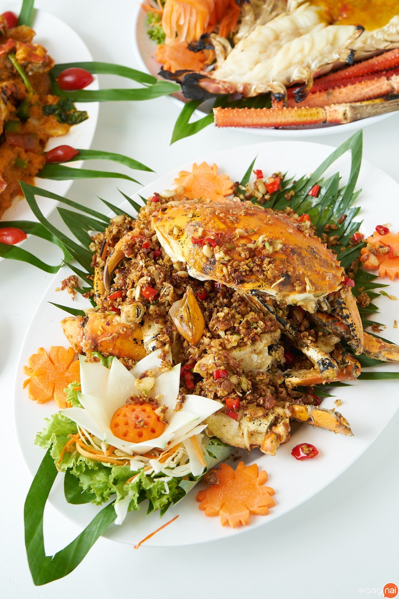ปูเนื้อผัดพริกเกลือ ของร้าน อุดม ซีฟู้ด