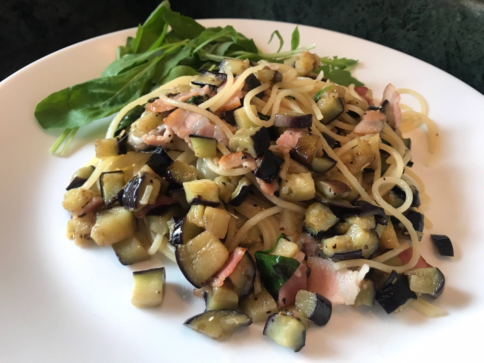 Bacon And Eggplant Pasta 🥓 🍆