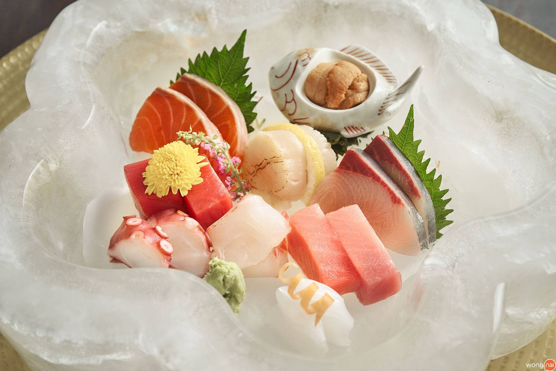 เมนู Sashimi Moriawase ของร้าน Nanohana