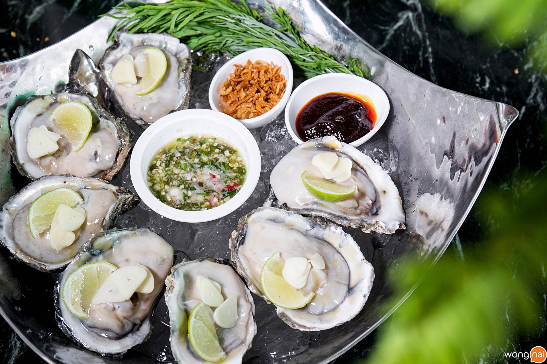 หอยนางรม ร้านน้ำเคียงดิน เกาะยอ สงขลา