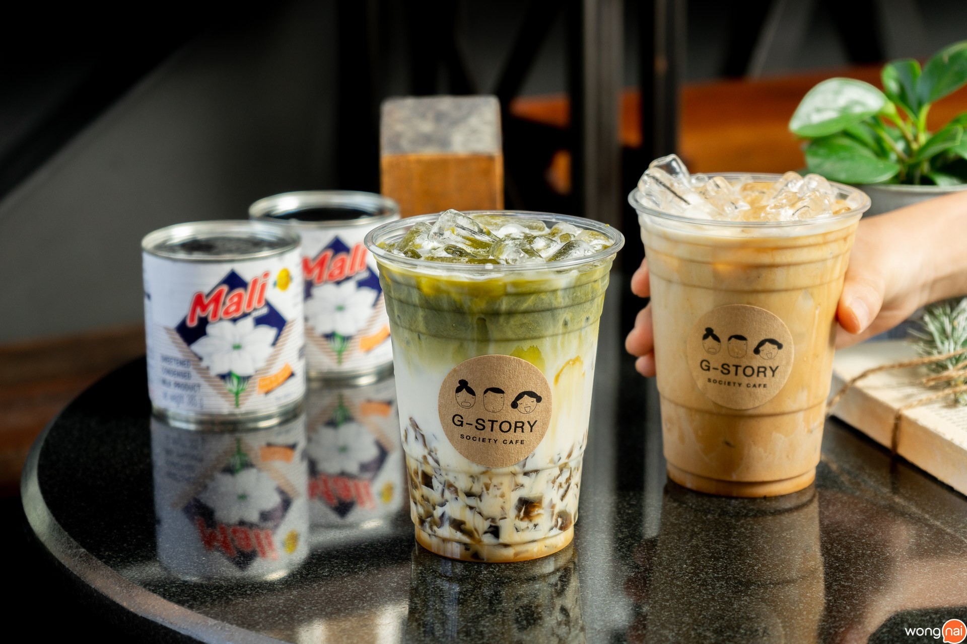 เมนูเครื่องดื่มของคาเฟ่ G Story Cafe