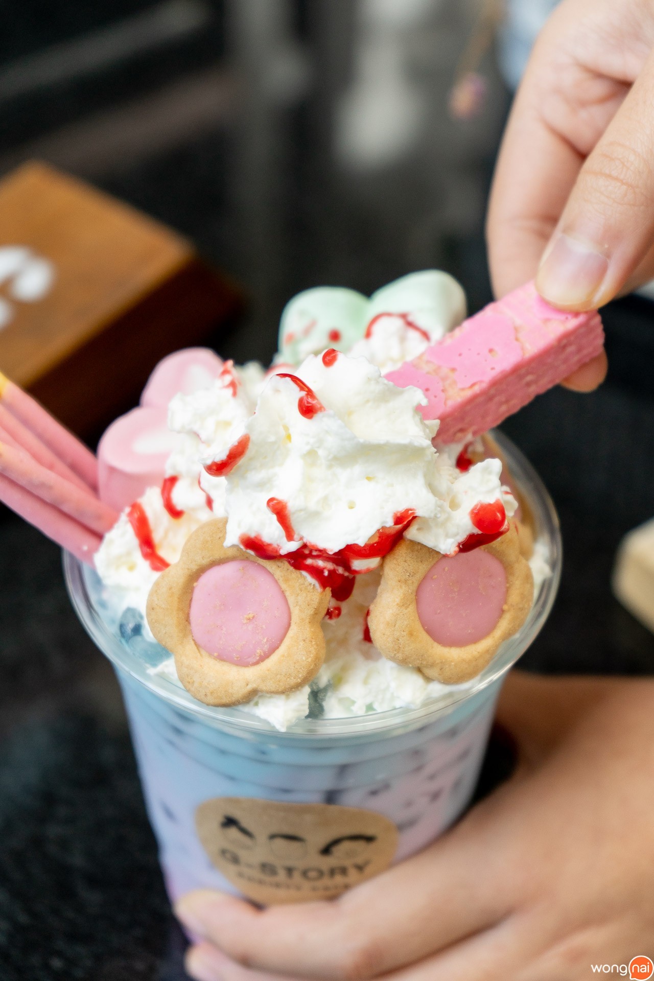 G Story Pinky Milky ของคาเฟ่ G Story Cafe