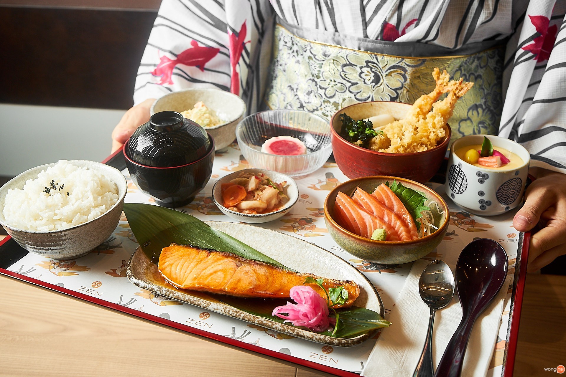 เมนู Super Teishoku ของร้าน ZEN