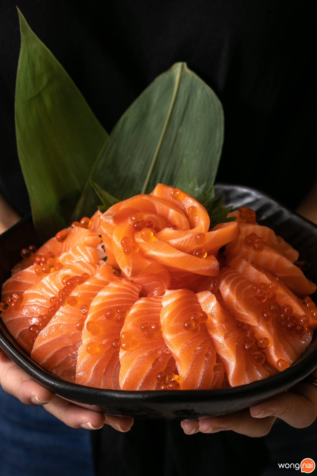 "แซลมอนซาชิมิ"ของร้าน “Jaiko Sushi Buffet”