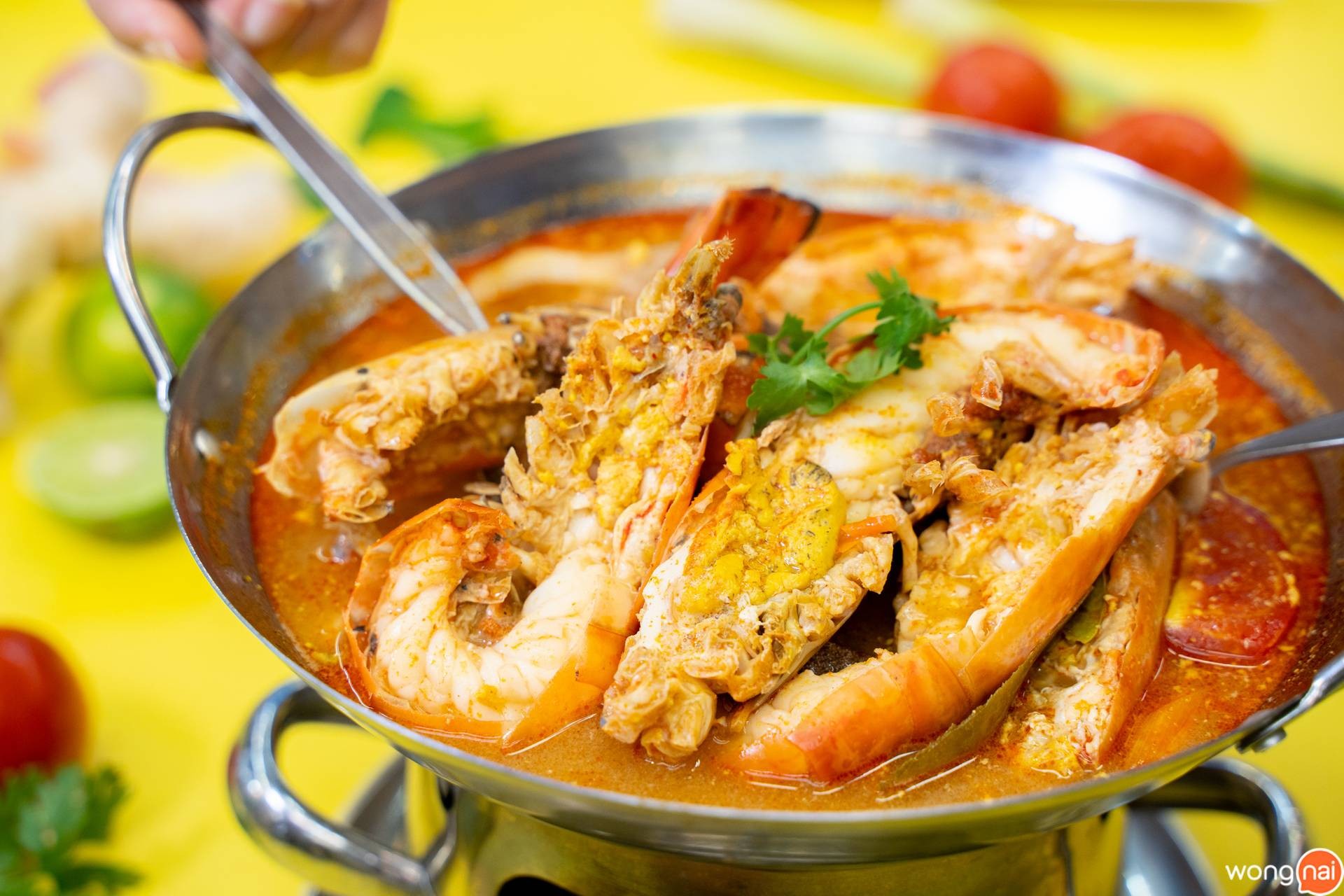 ต้มยำกุ้งน้ำข้น ร้านบูรพารังนก หาดใหญ่