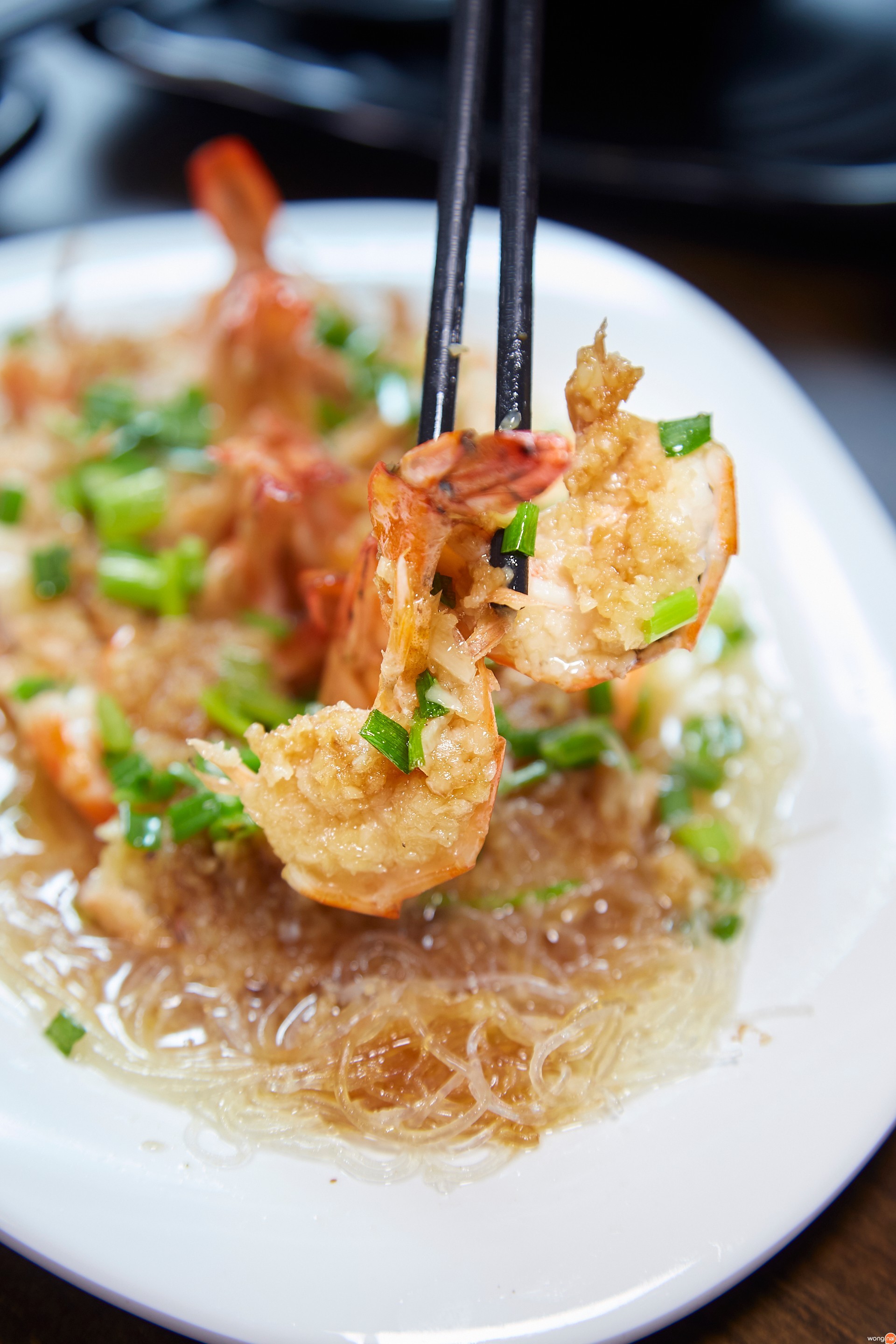 กุ้งนึ่งกระเทียม