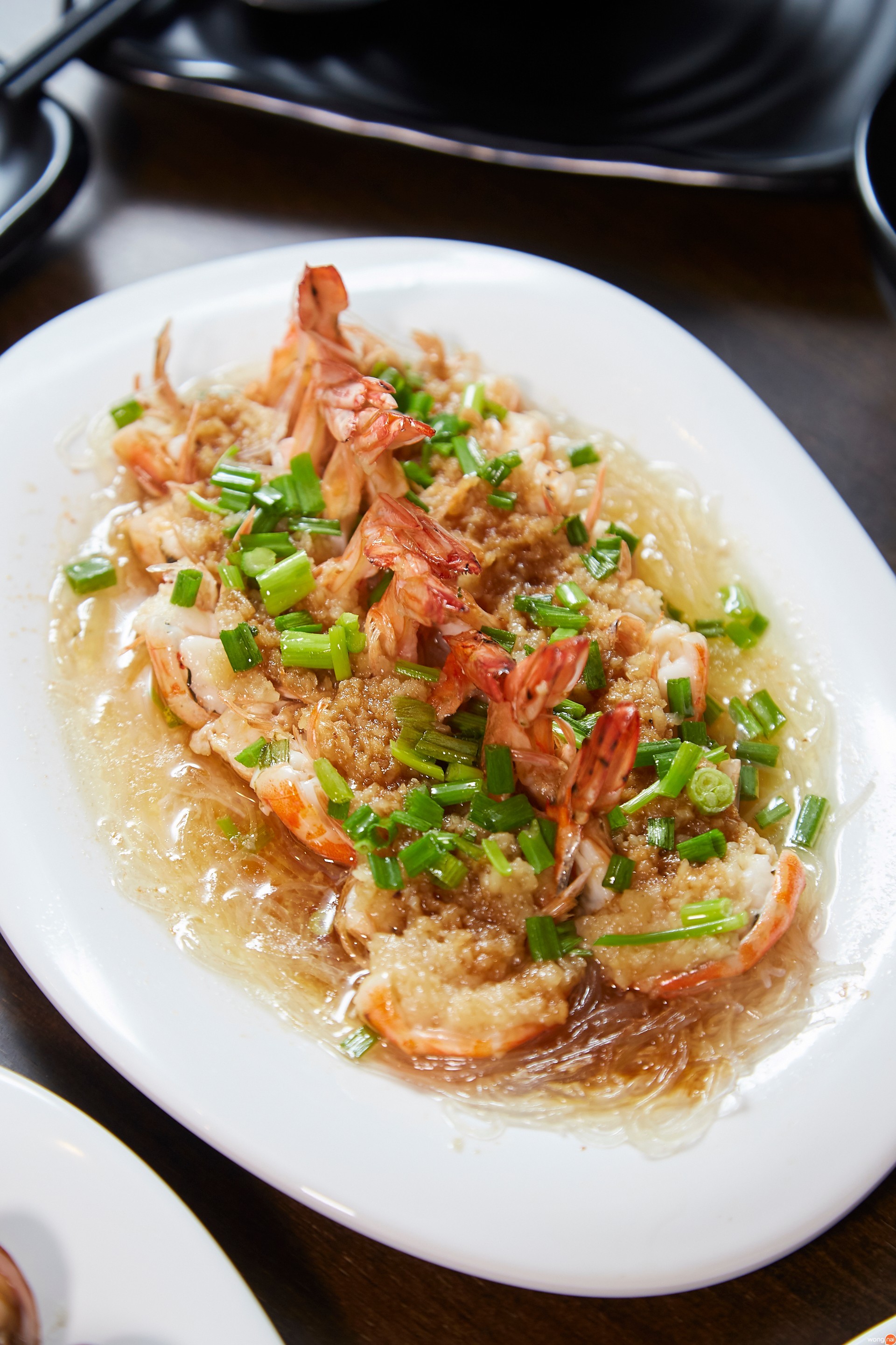 กุ้งนึ่งกระเทียม