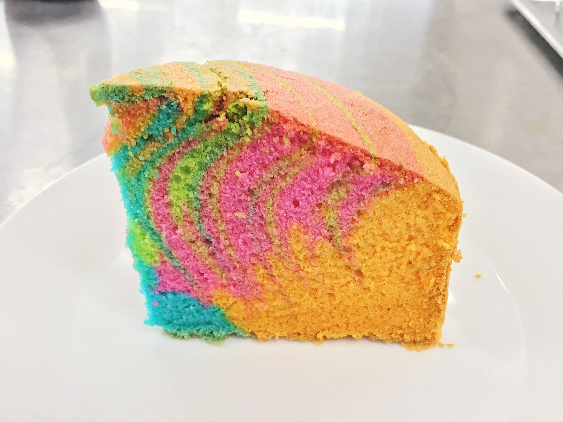 สูตร เค้กสายรุ้ง [Rainbow Cake] พร้อมวิธีทำโดย Pungklom - Wongnai Cooking