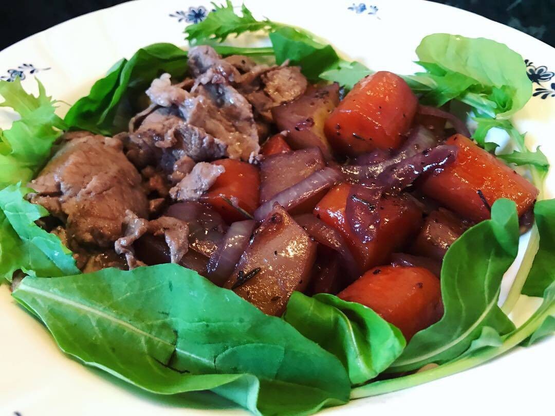 Sliced Beef in Red Wine Stew France 🇫🇷