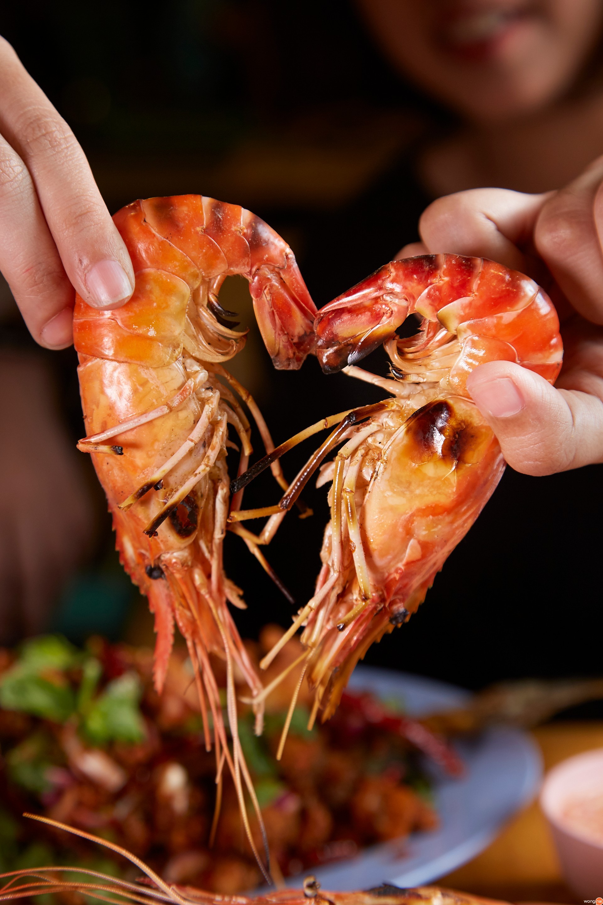 กุ้งเผาสด เนื้อแน่น
