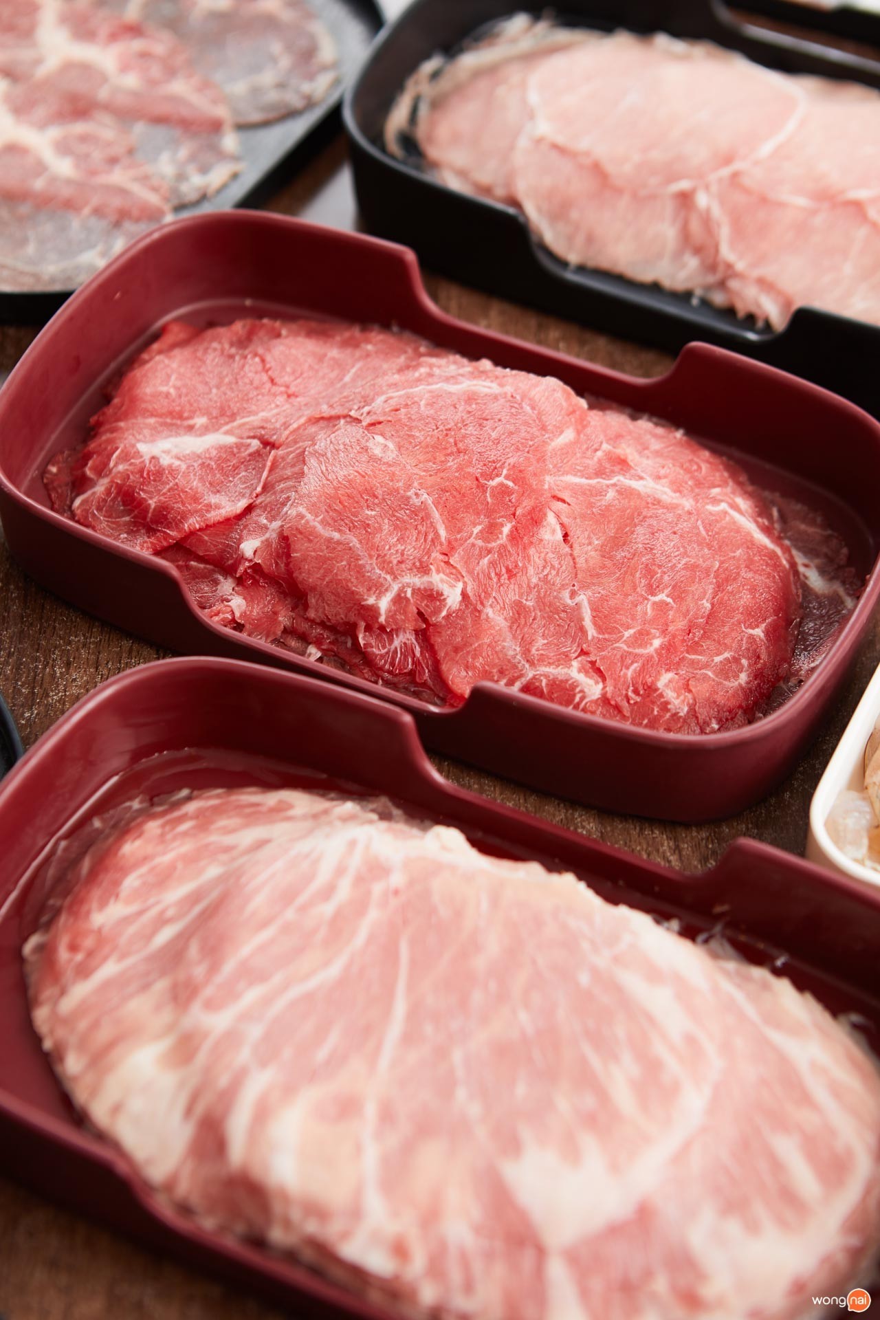 เนื้อ ของร้านชาบูราชเทวี Shuba Shabu