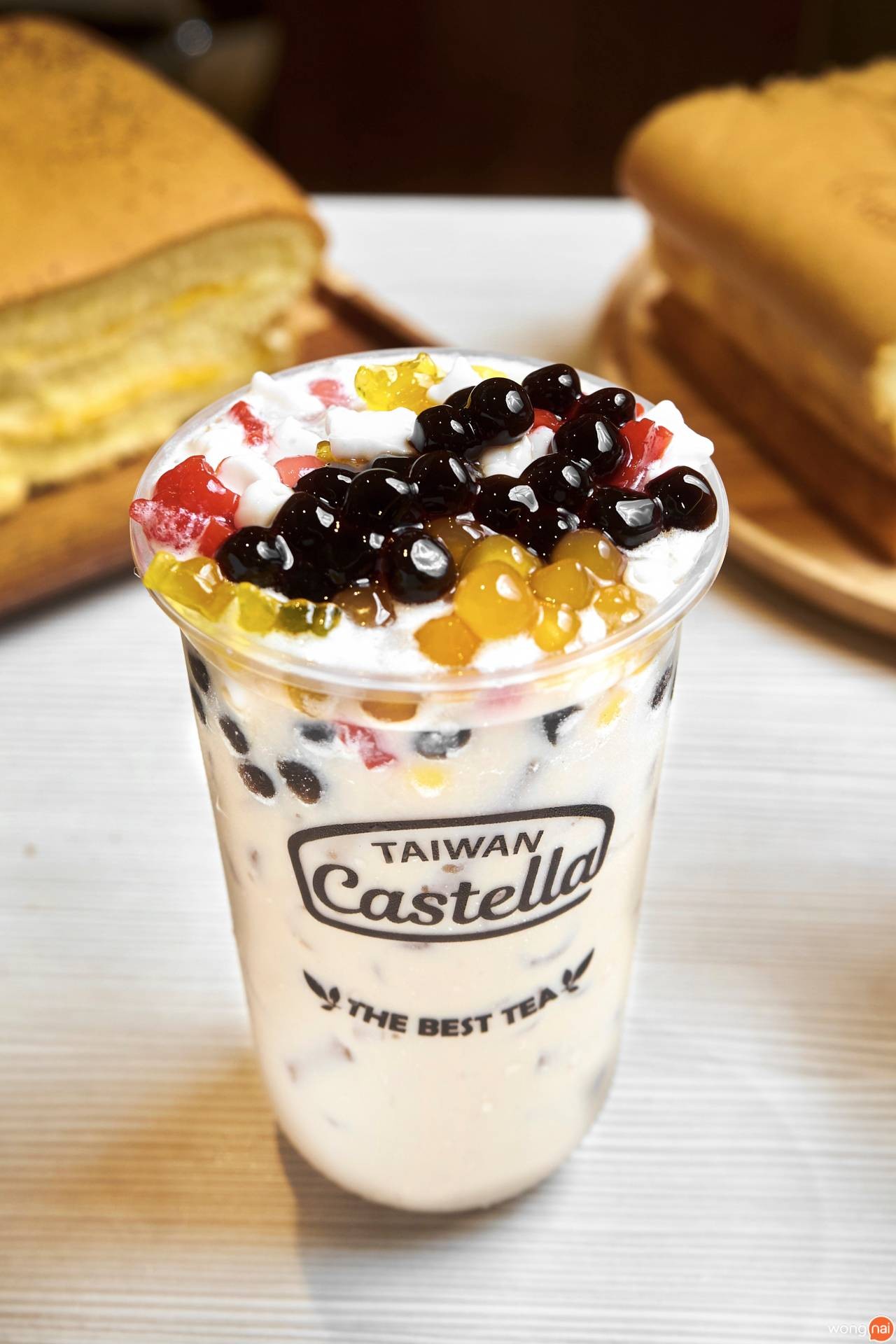 ชานมไข่มุก ของร้าน Castella Taiwan