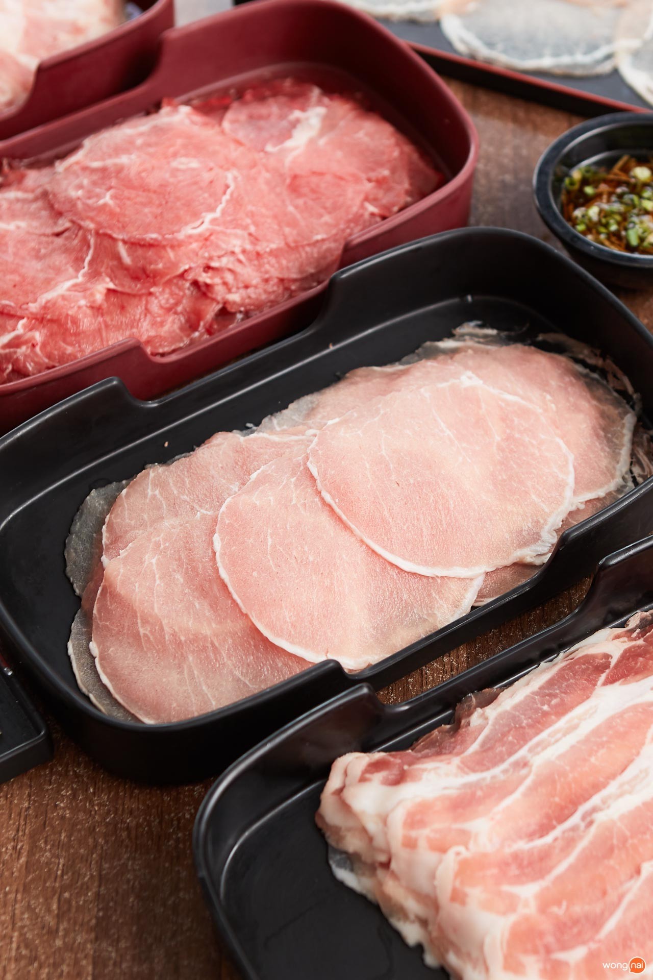 เนื้อหมูสัน ของร้านชาบูราชเทวี Shuba Shabu
