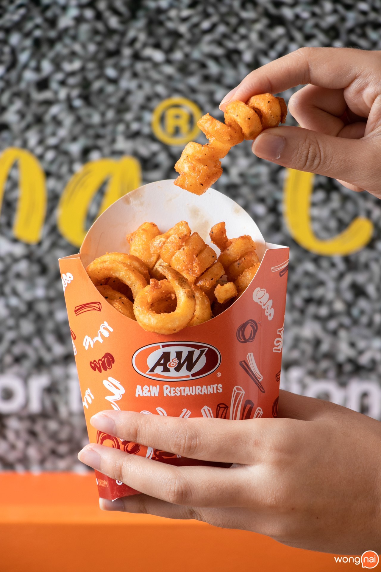 Curly Fries ของร้านอาหารจานด่วน A&W
