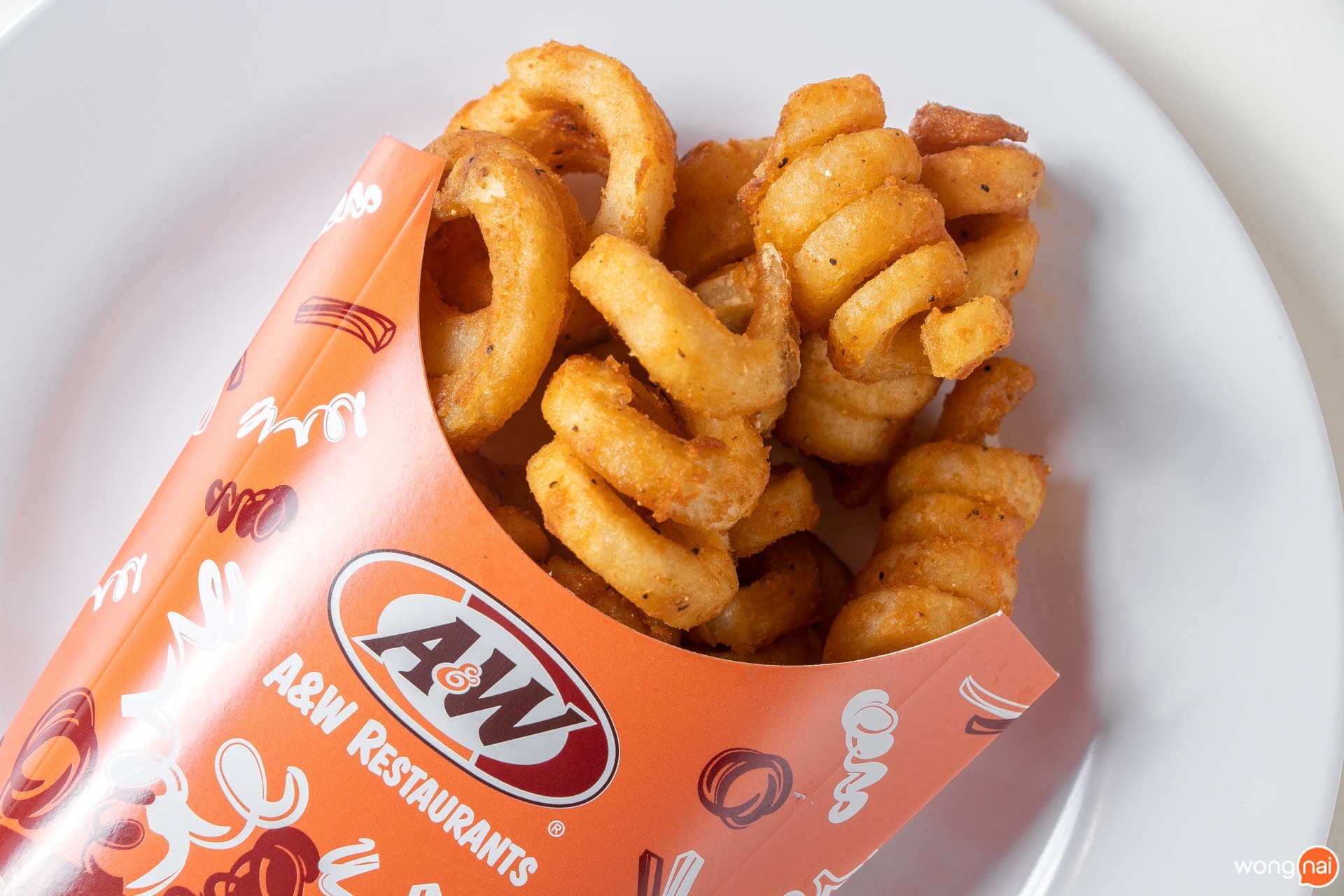 Curly Fries ของร้านอาหารจานด่วน A&W